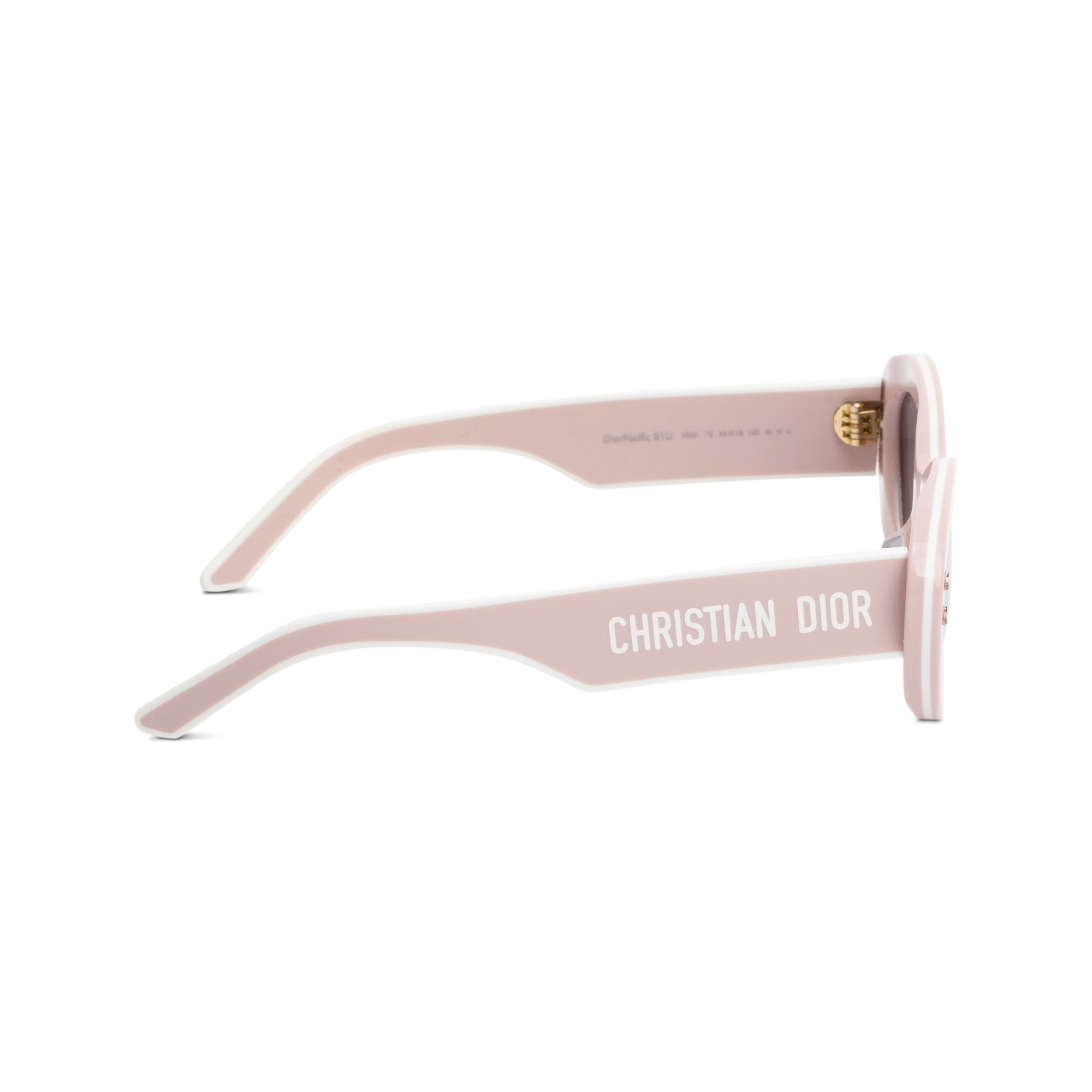 Christian Dior Pink Acetate DiorPacific B1U Butterfly Sunglasses w/ Case