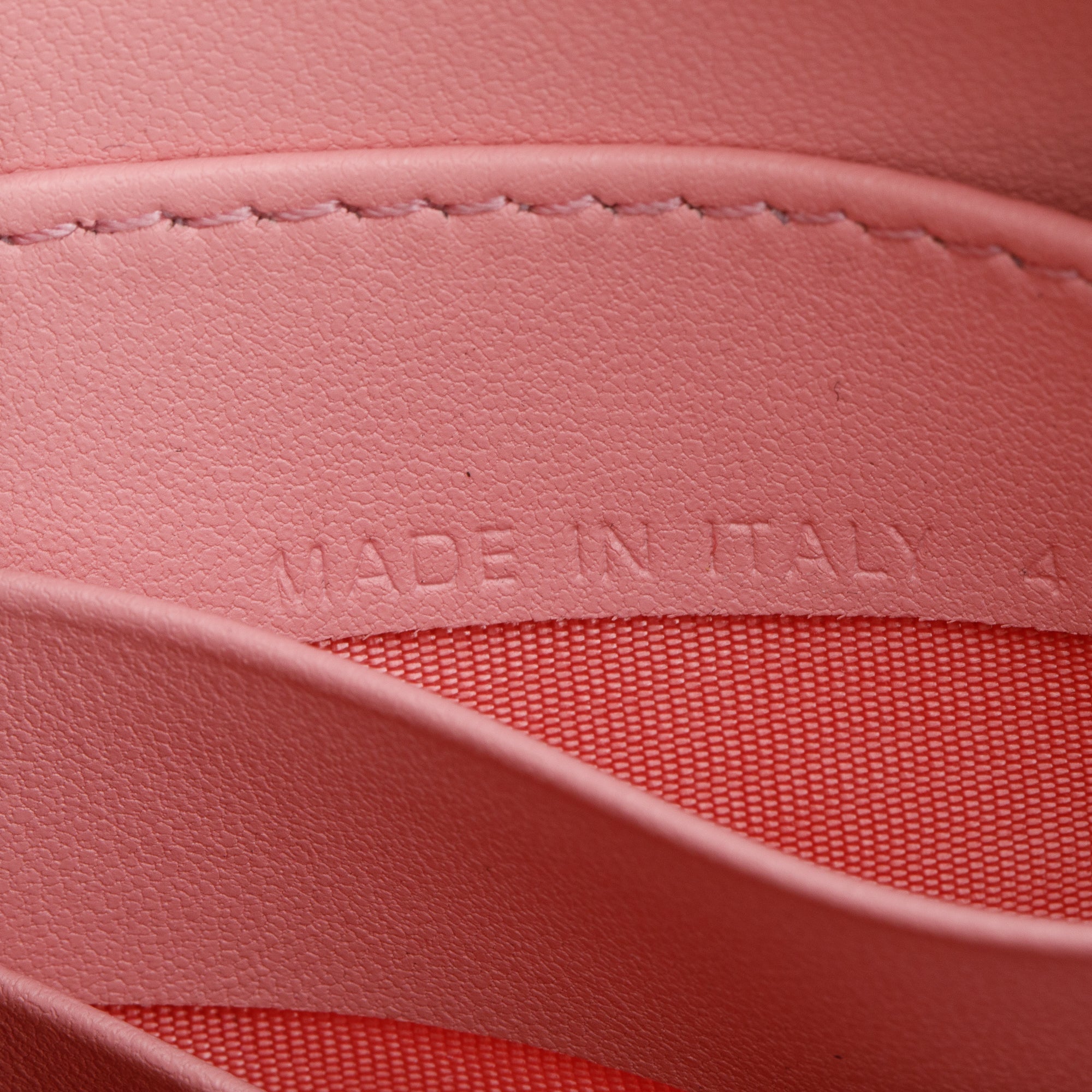 Christian Dior Pink Calfskin Leather Saddle Rodeo Pouch w/ Box