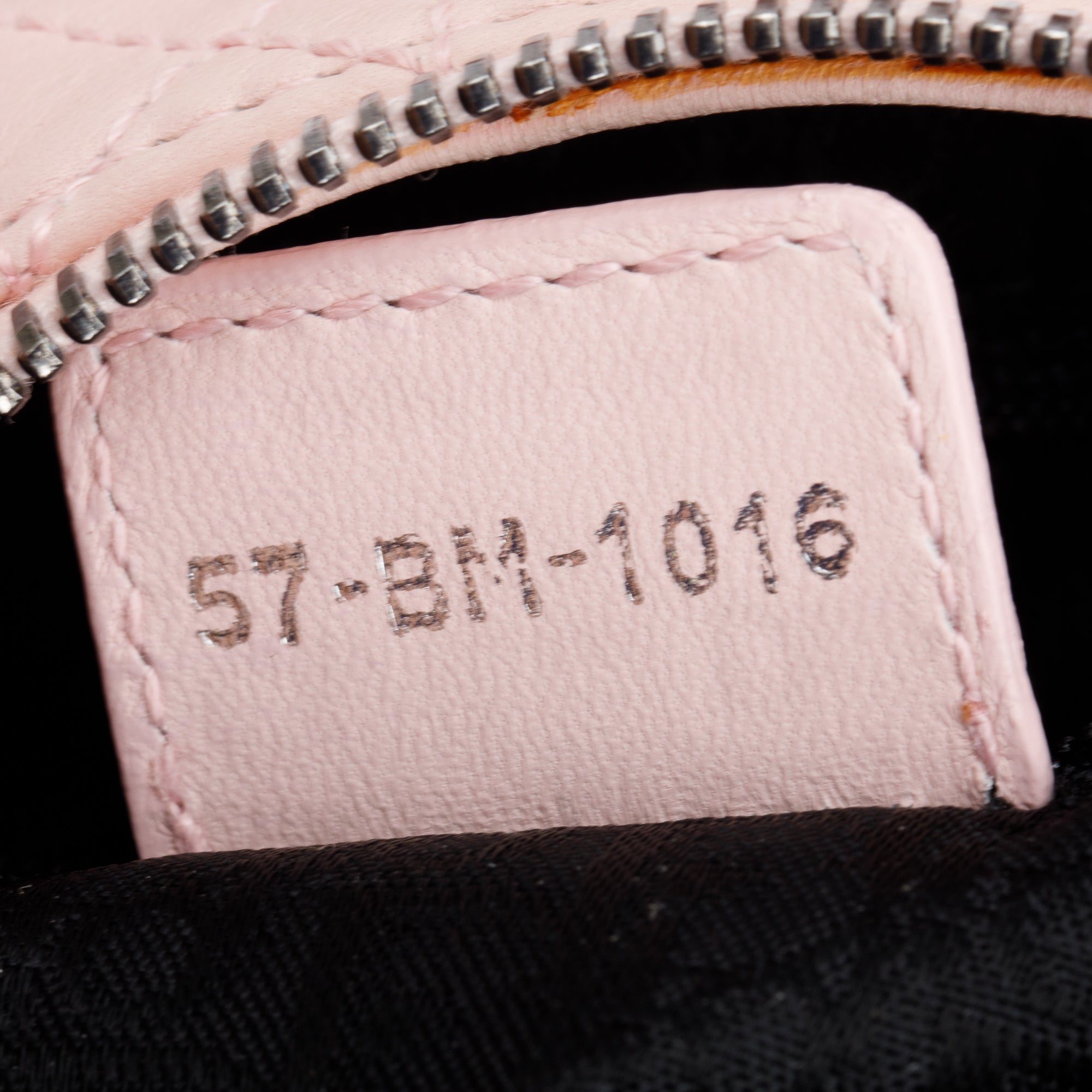 Christian Dior Pink Cannage Lambskin Leather Small D Charm Hobo w/ Authenticity Card