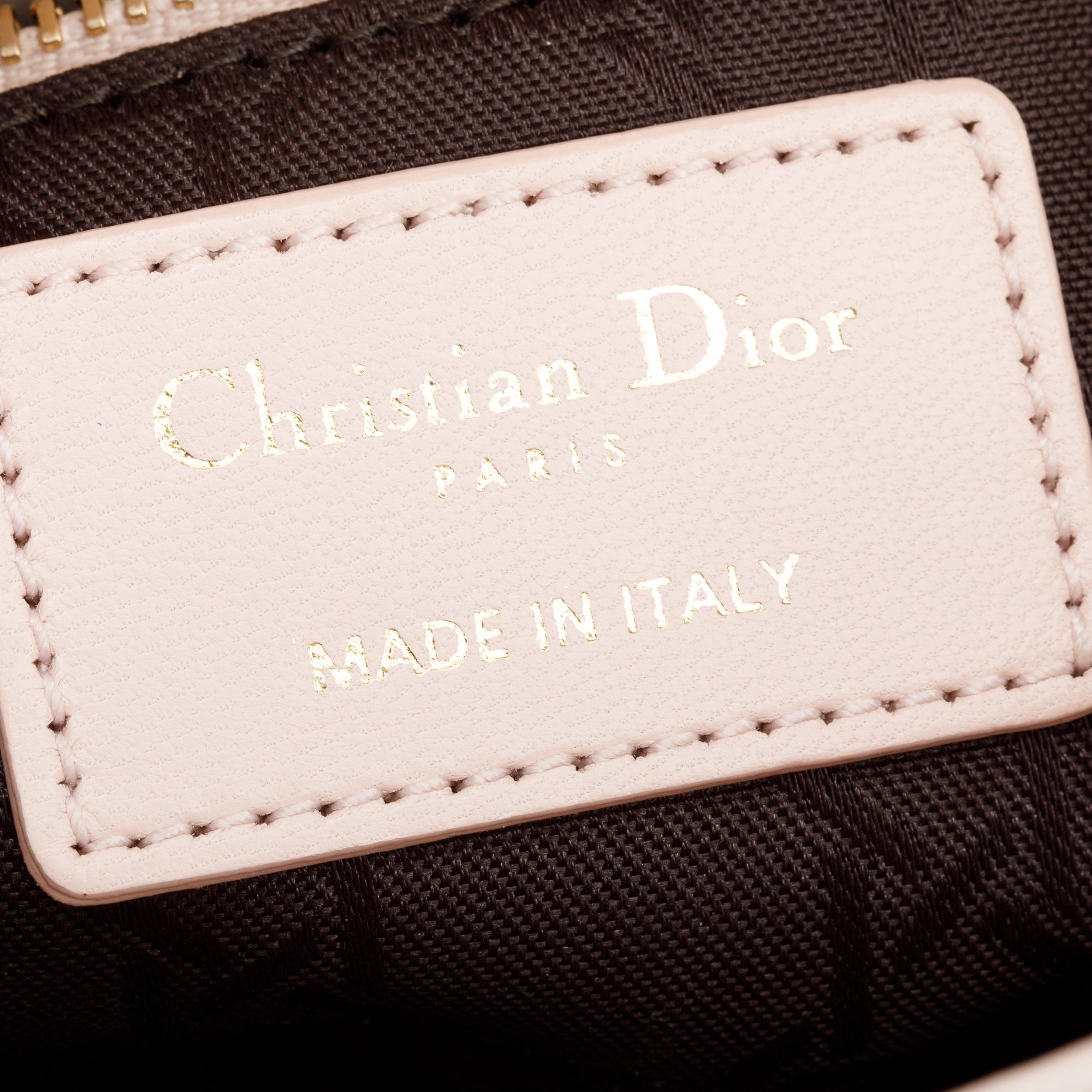 Christian Dior Pink Cannage Lambskin Leather Small Lady Dior My AbCDior Bag w/ Strap & Box