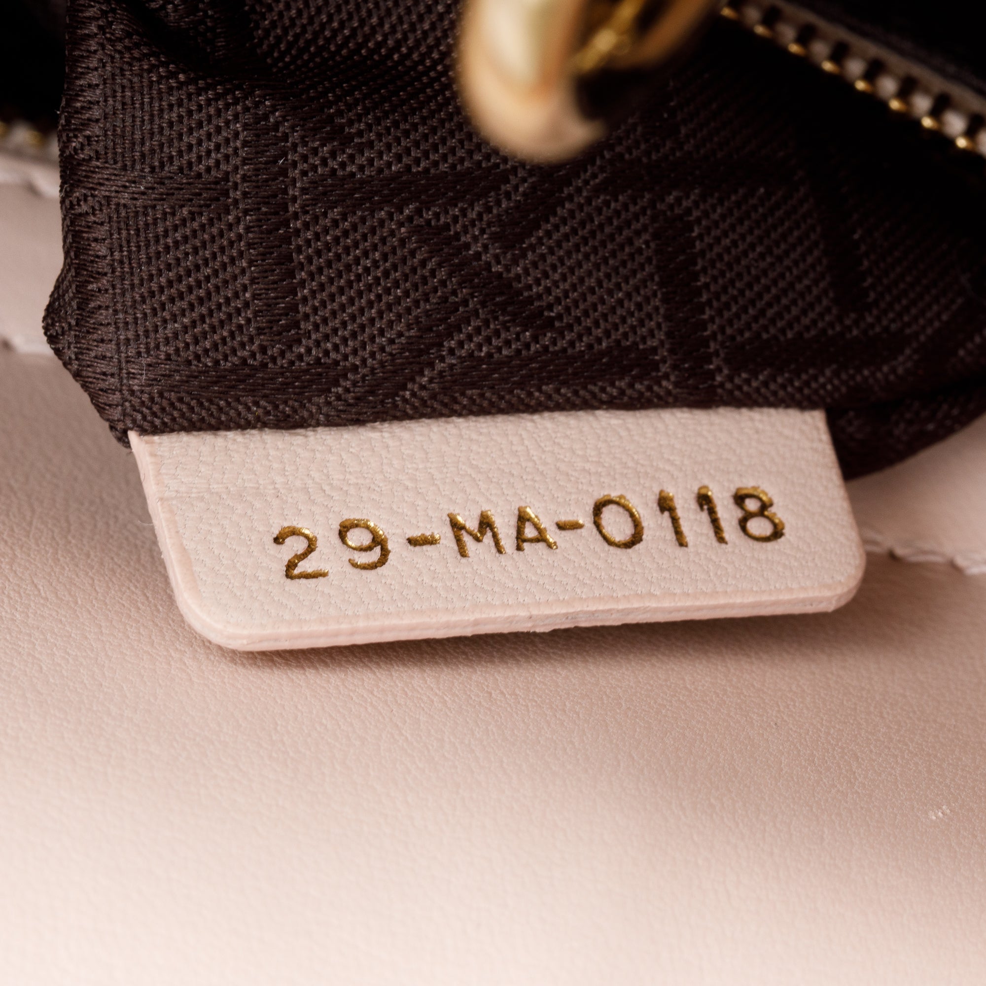 Christian Dior Pink Cannage Lambskin Leather Small Lady Dior My AbCDior Bag w/ Strap & Box