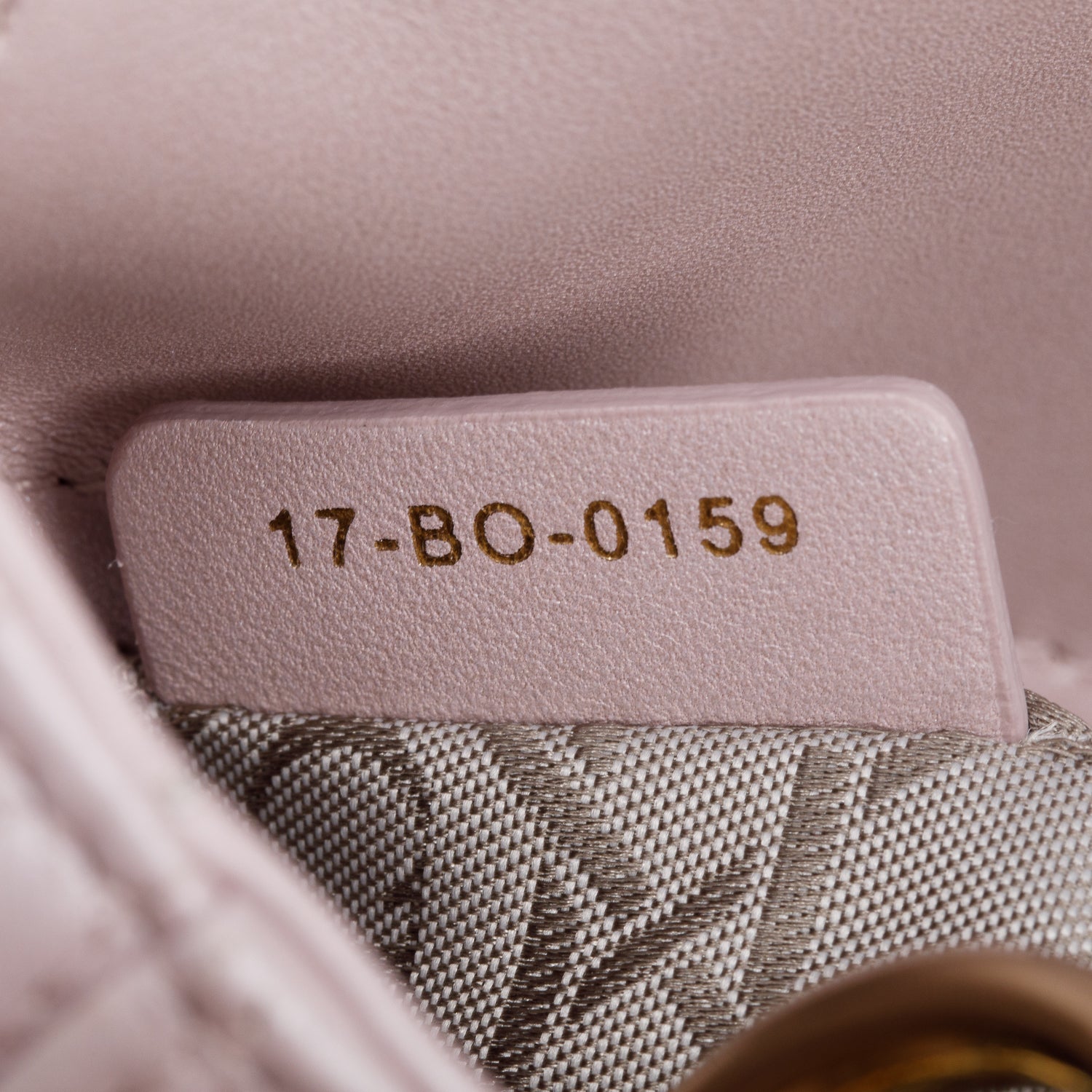 Christian Dior Pink Iridescent Cannage Leather Mini Lady Dior Bag w/ Strap