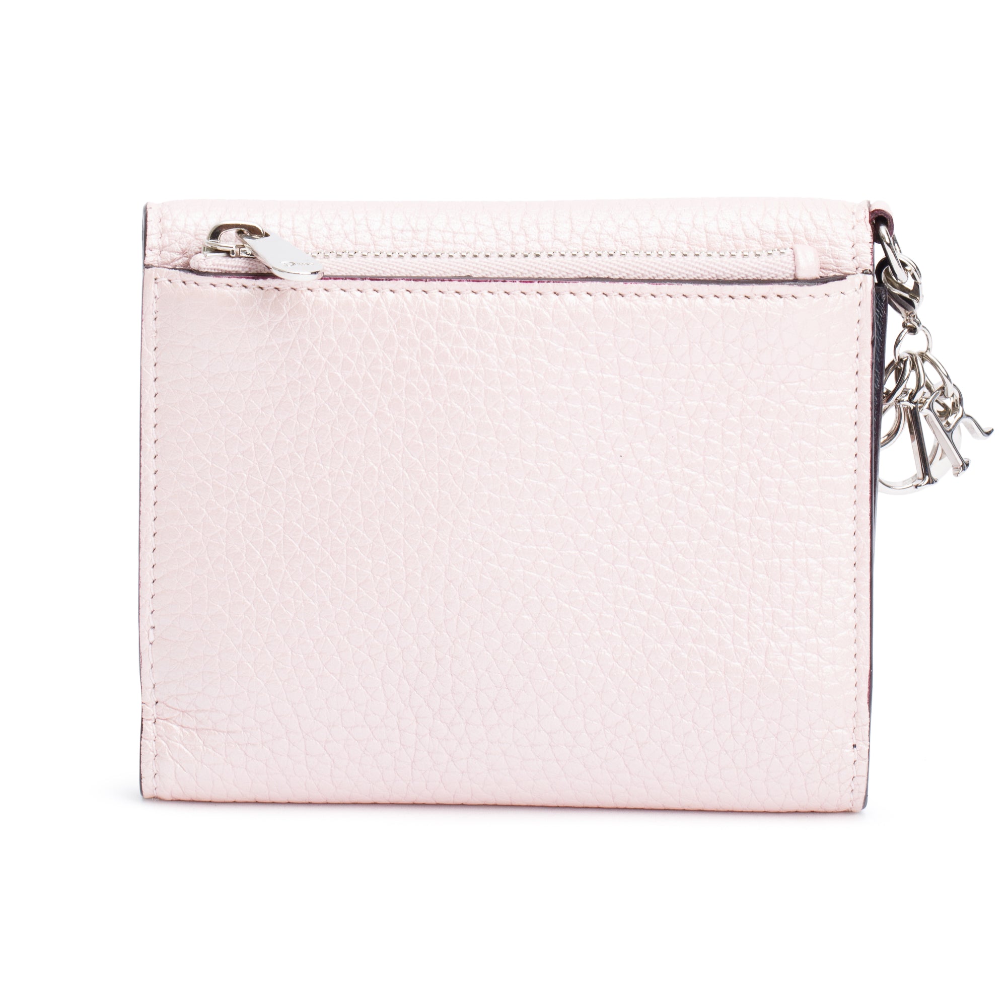 Christian Dior Pink Leather Diorissimo Envelope Compact Wallet w/ Box