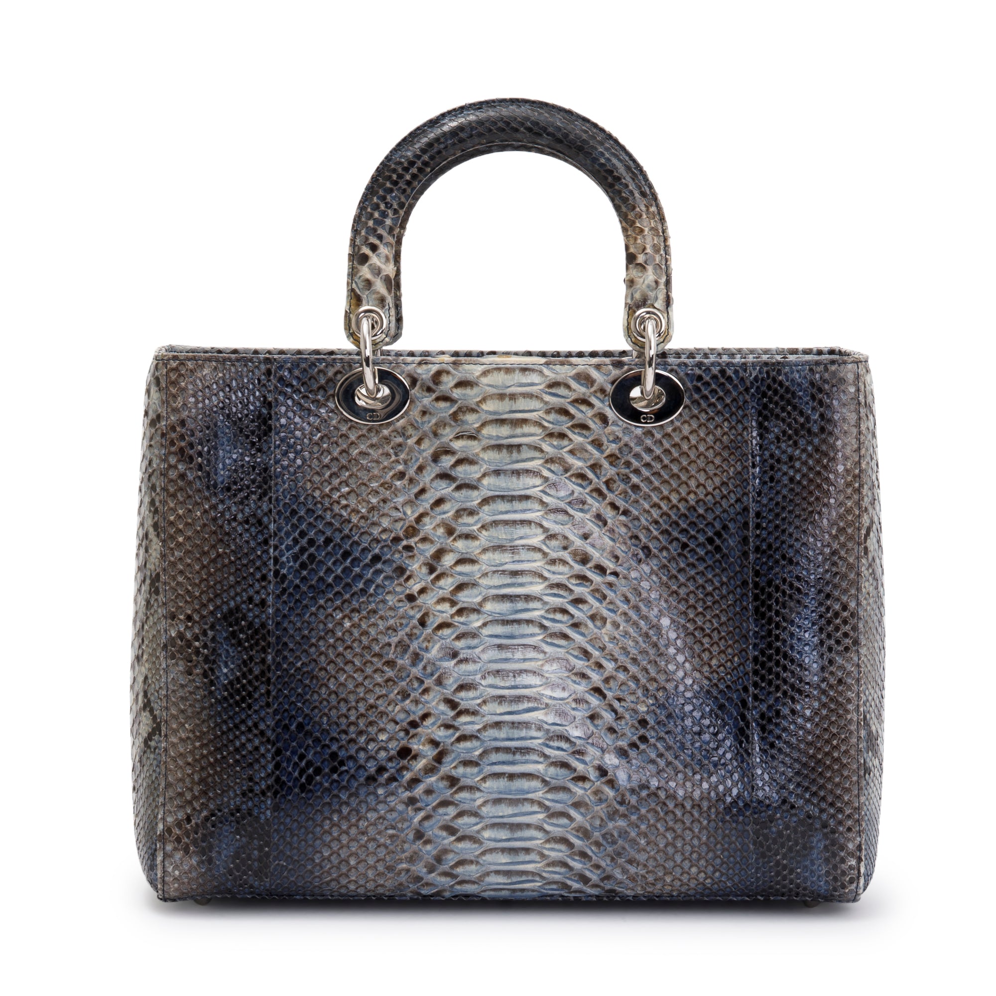 Christian Dior Python Large Lady Dior Bag w/ Srap