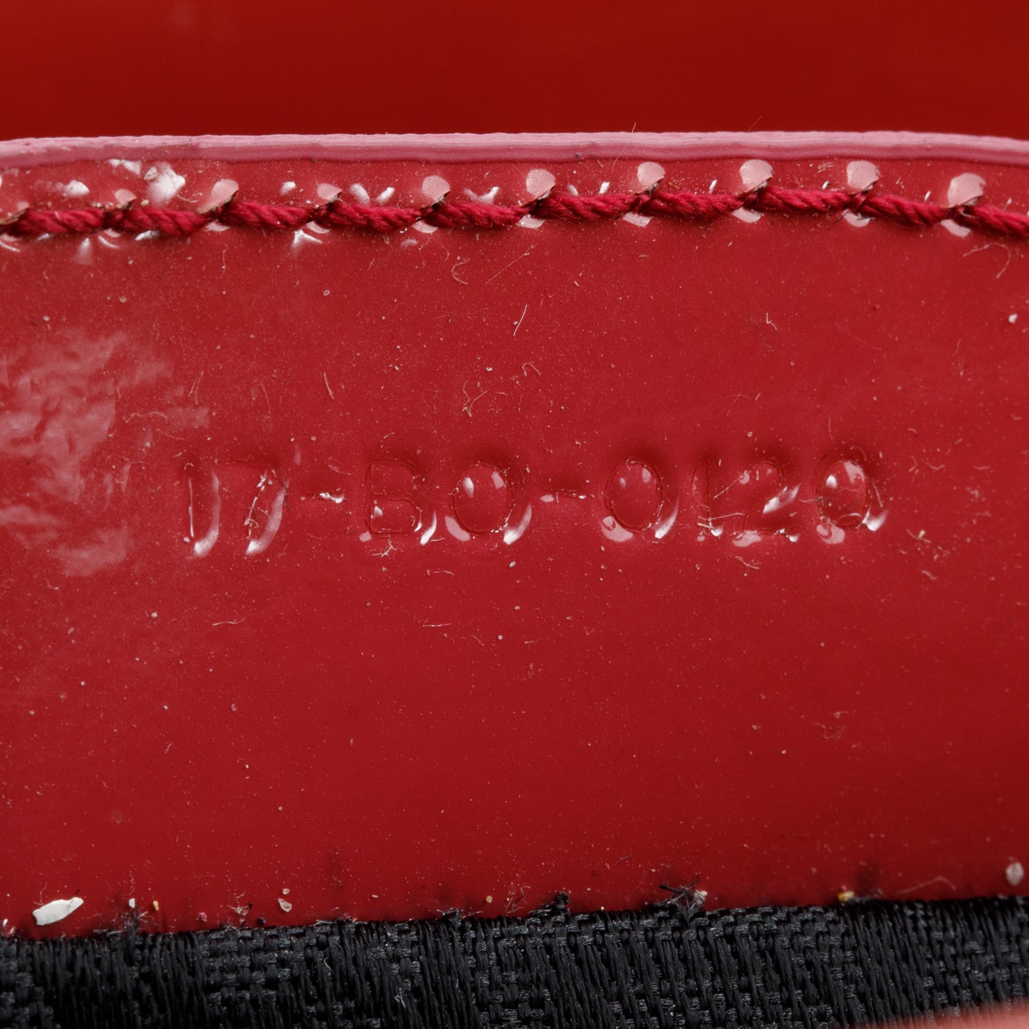 Christian Dior Red Cannage Patent Leather Small Lady Dior Bag w/ Strap