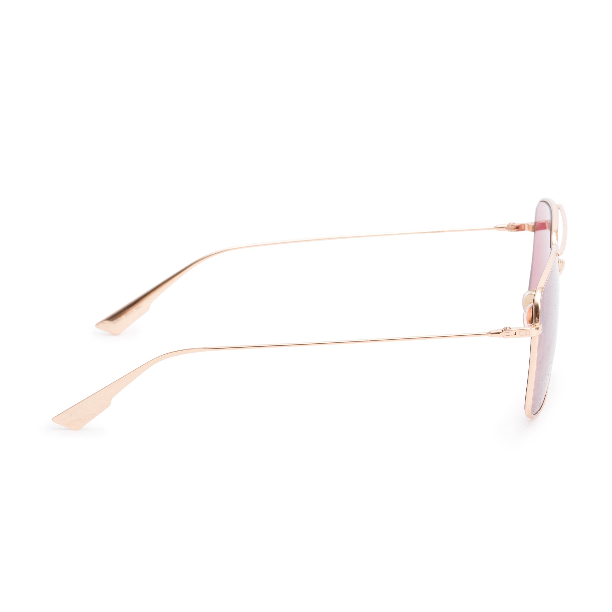 Christian Dior Rose Gold-Tone Metal Frame DiorStellaire O3S Sunglasses w/ Case