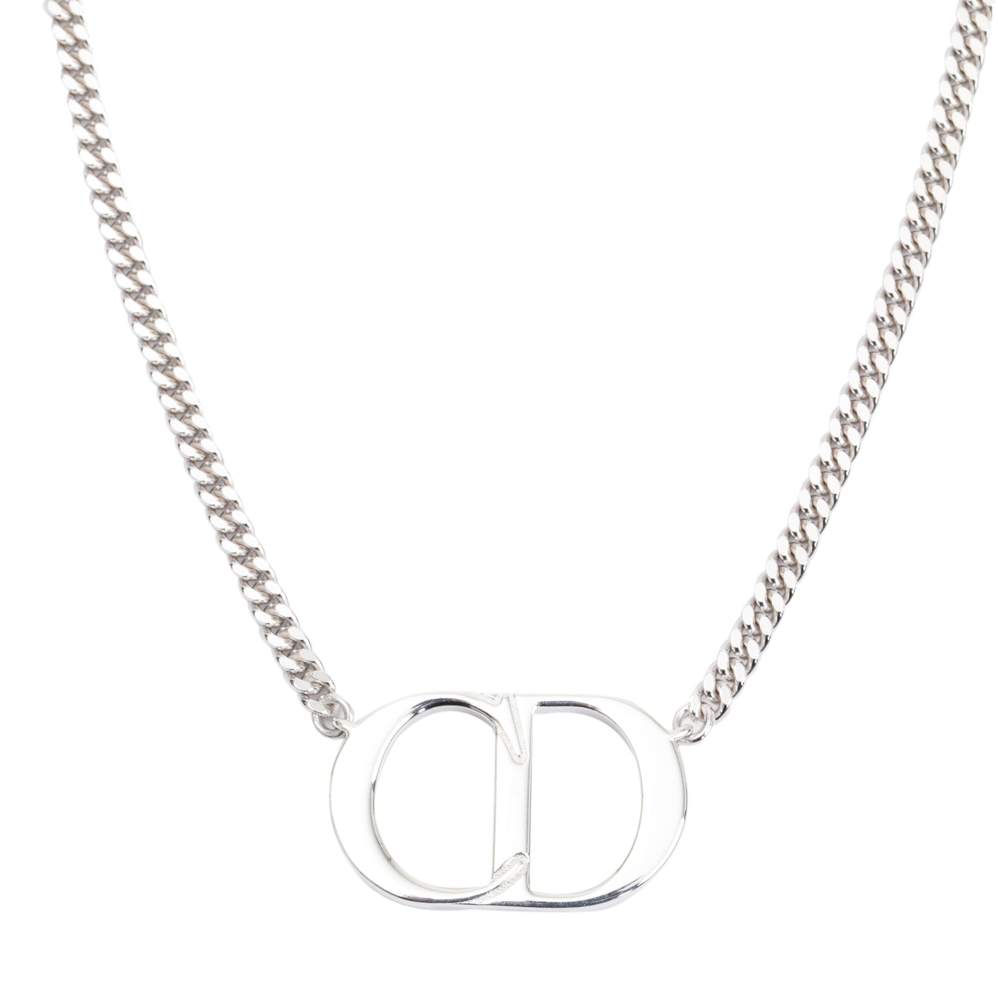 Christian Dior Sterling Silver Clair D Lune Necklace w/ Box