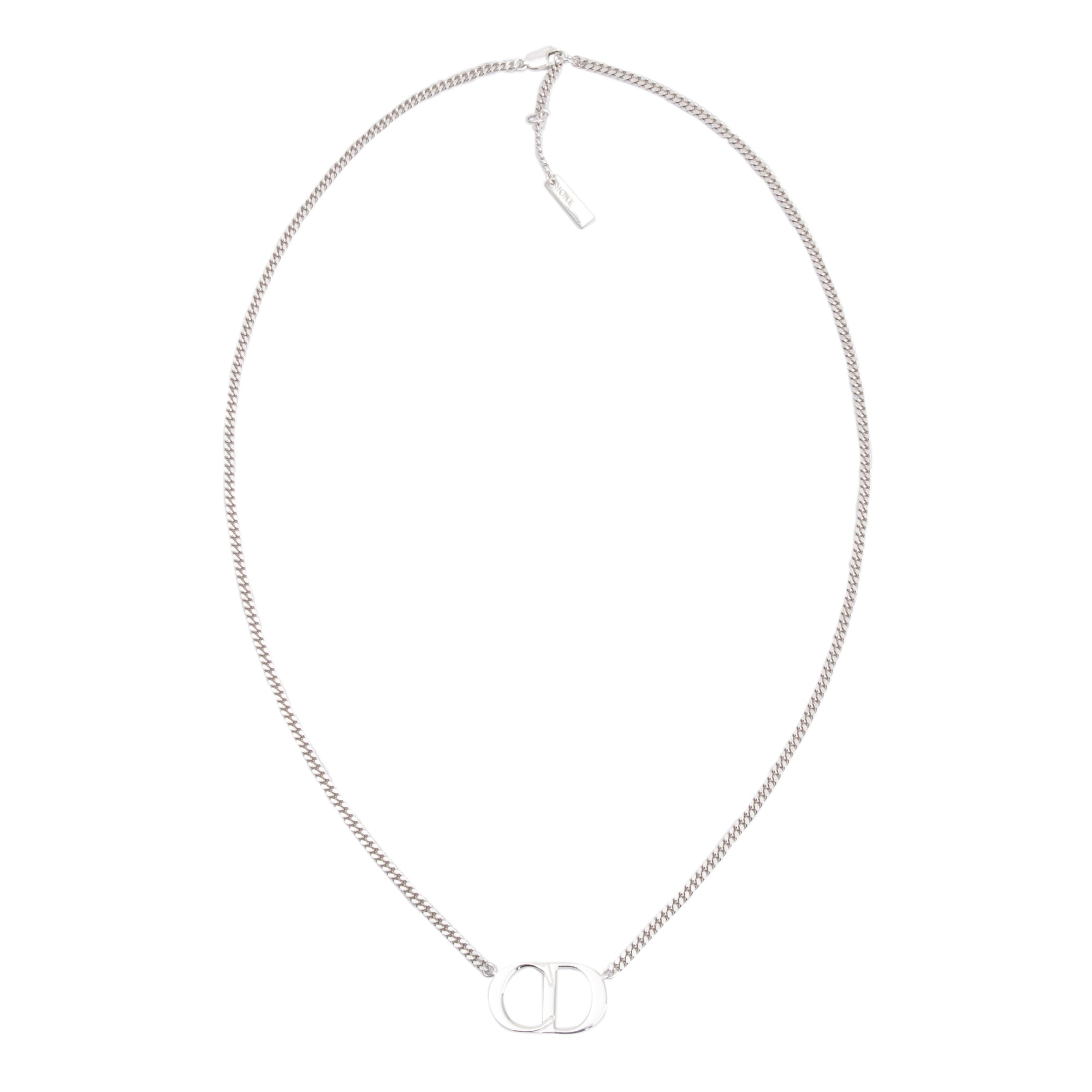 Christian Dior Sterling Silver Clair D Lune Necklace w/ Box