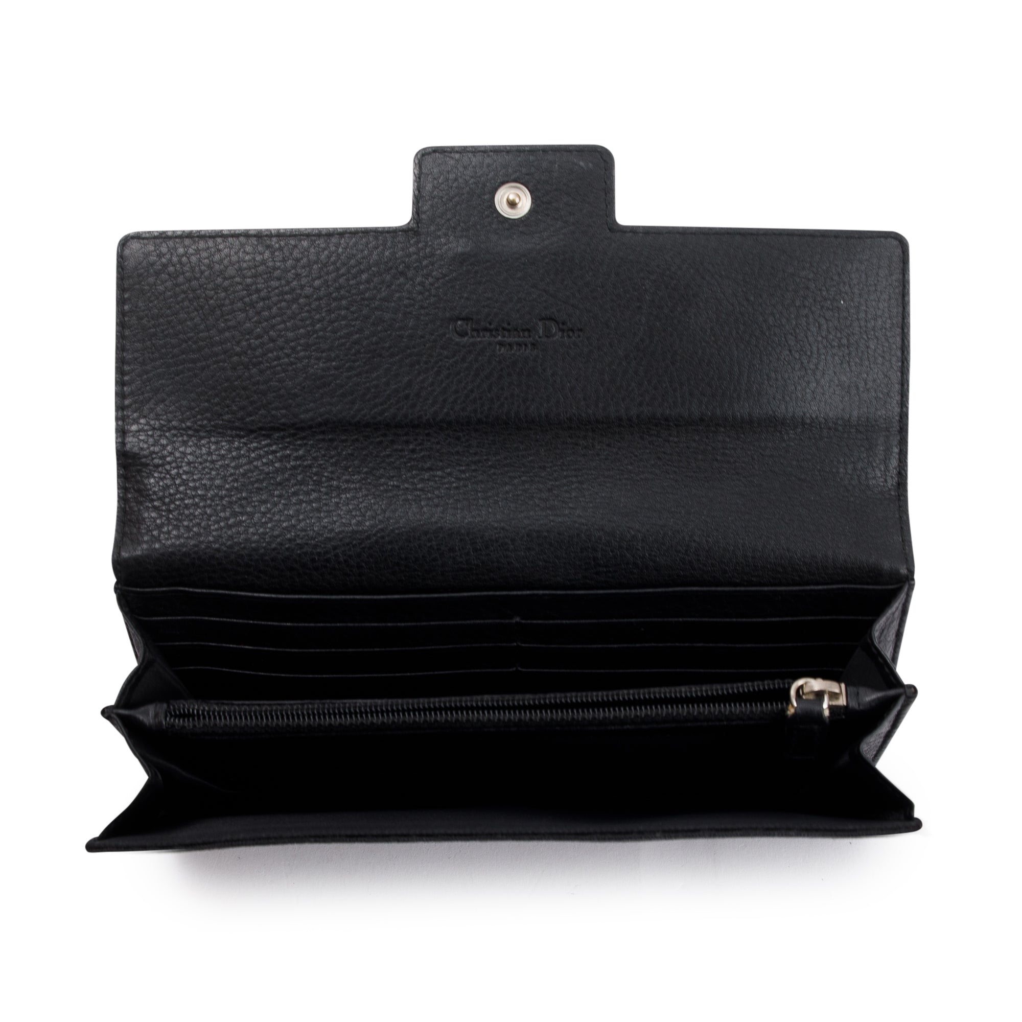 Christian Dior Vintage Monogram Canvas Continental Flap Wallet