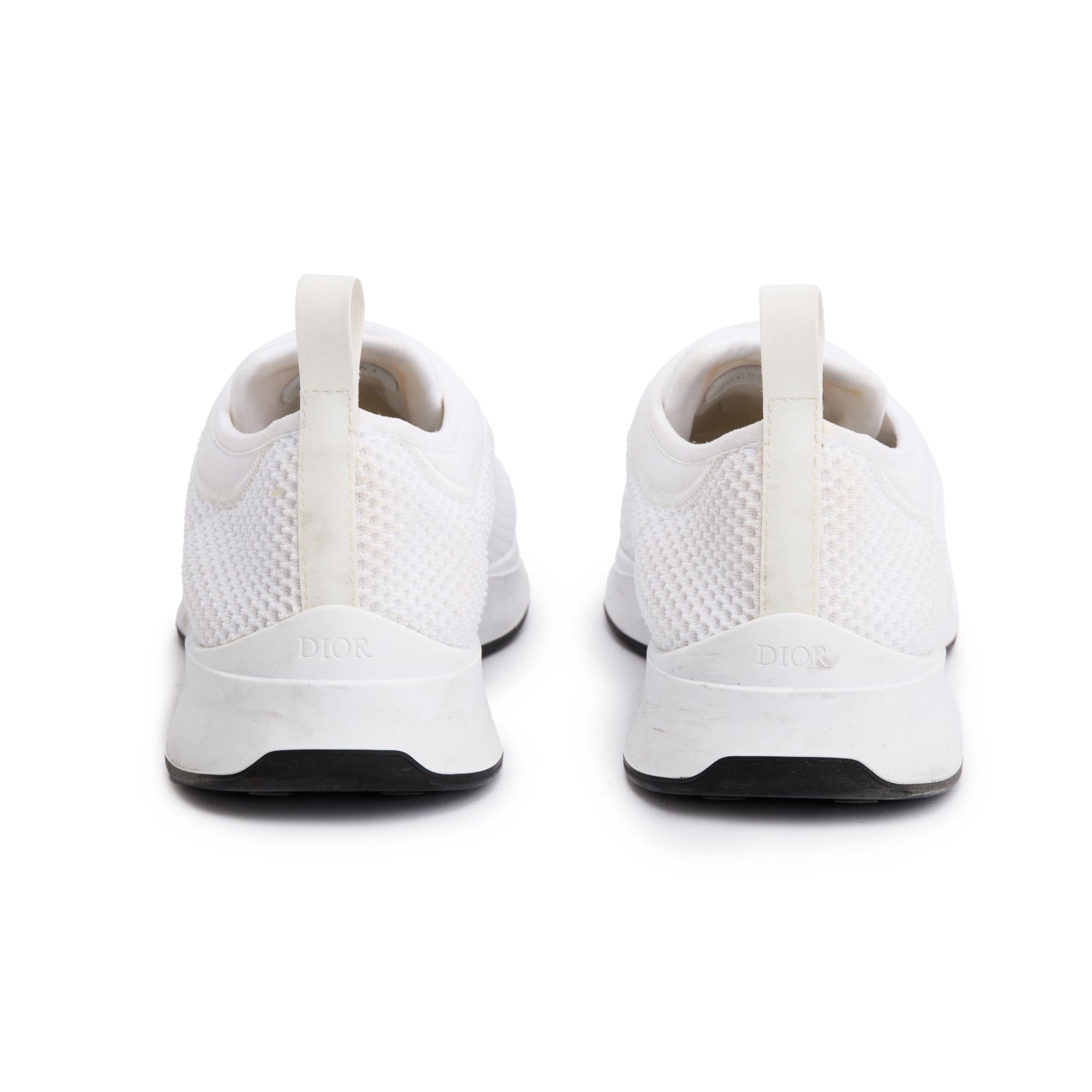 Christian Dior White Knit B25 Low Sneakers, Size 41 w/ Box