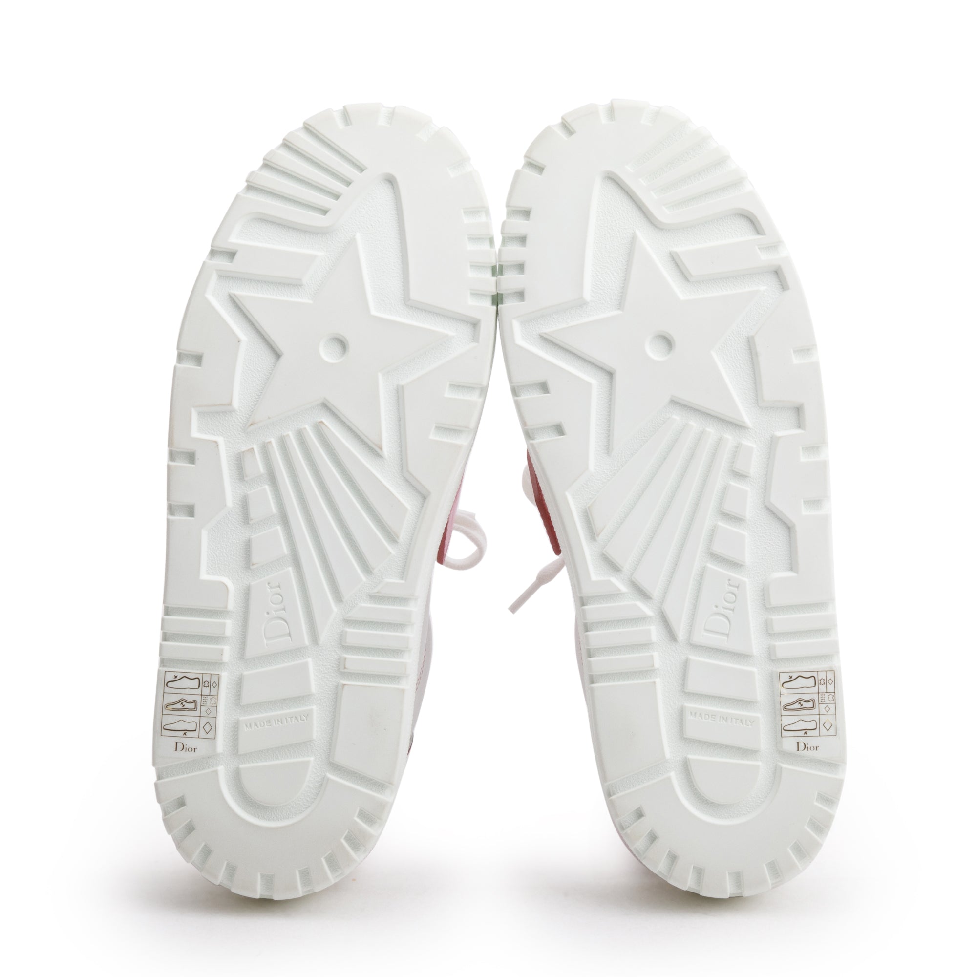 Christian Dior White Leather/Rubber ID Sneakers, Size 36 w/ Box