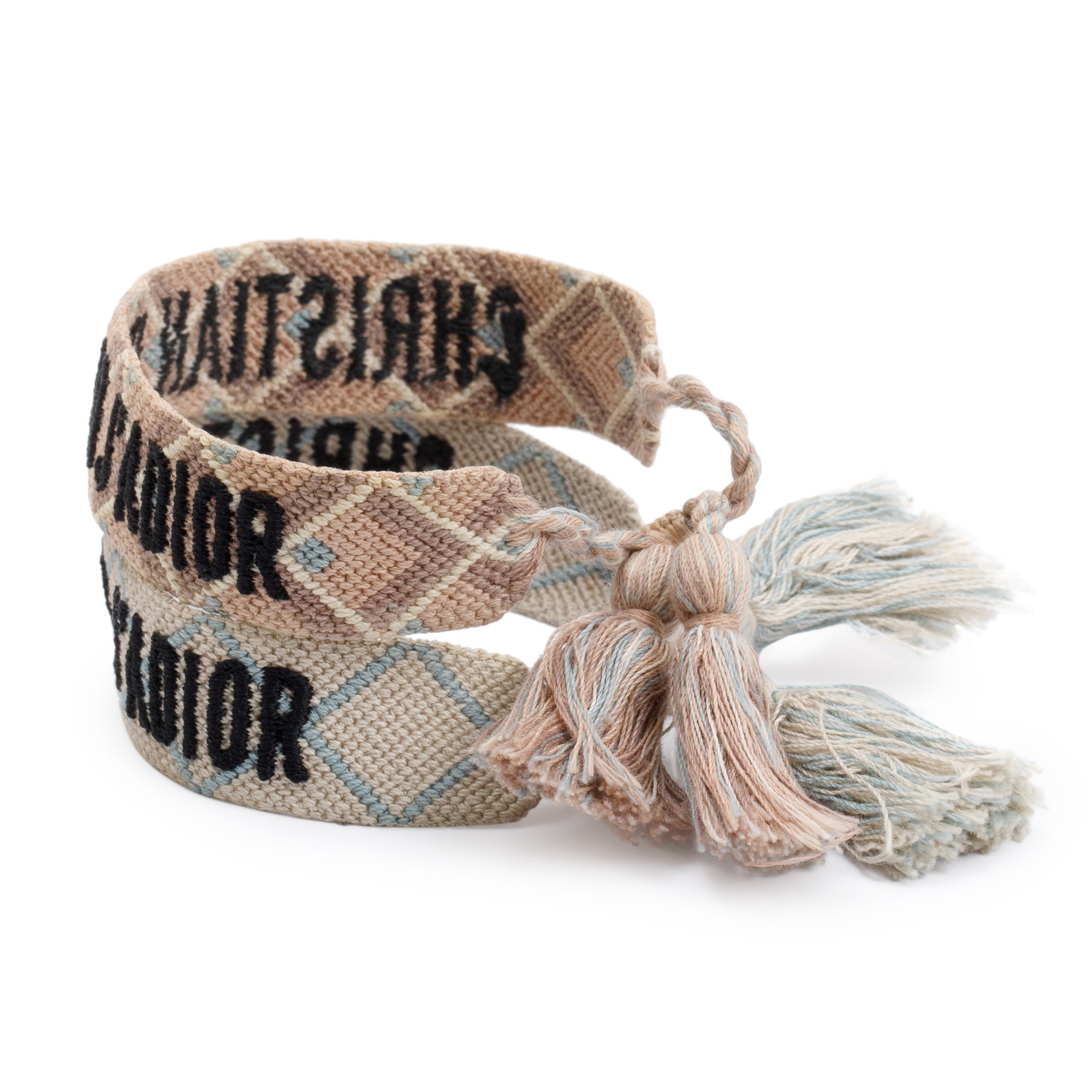 Christian Dior Woven Cotton J'Adior Friendship Bracelet Set