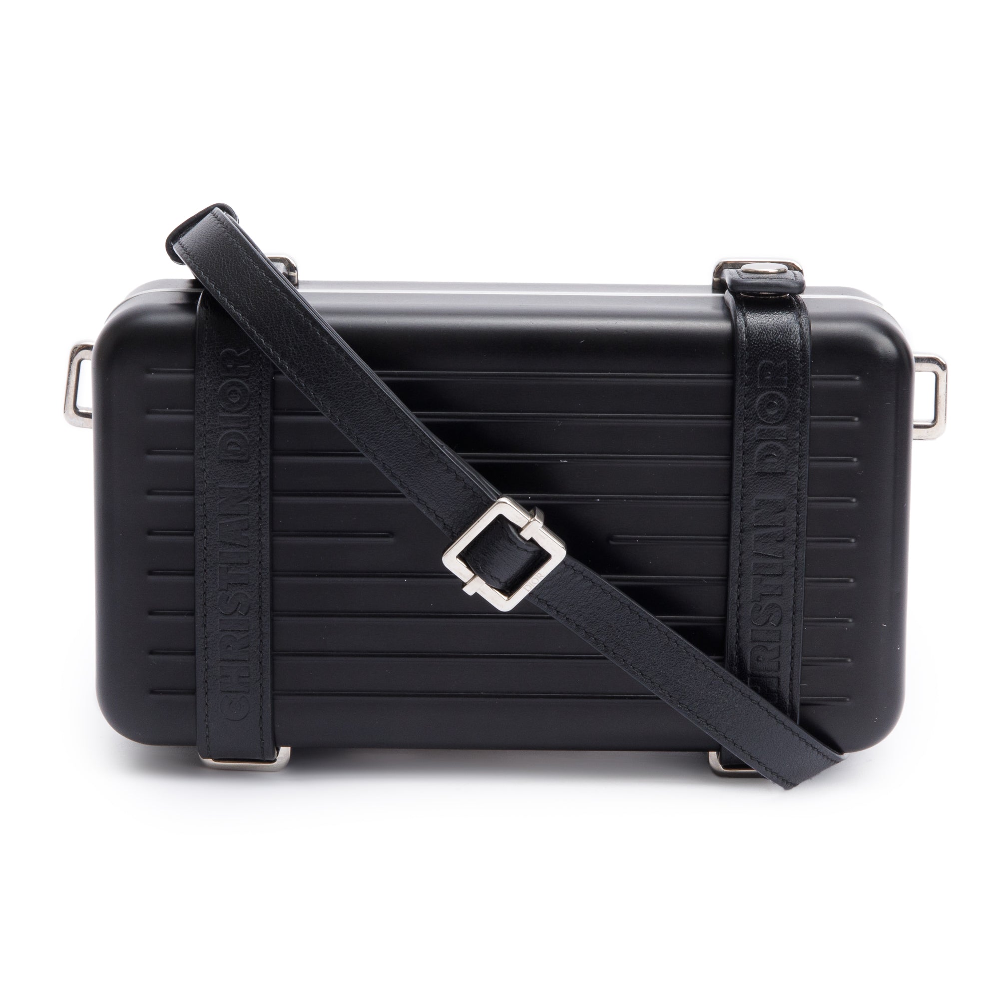 Christian Dior x Rimowa Aluminum Personal Utility Case w/ Strap & Authenticity Card