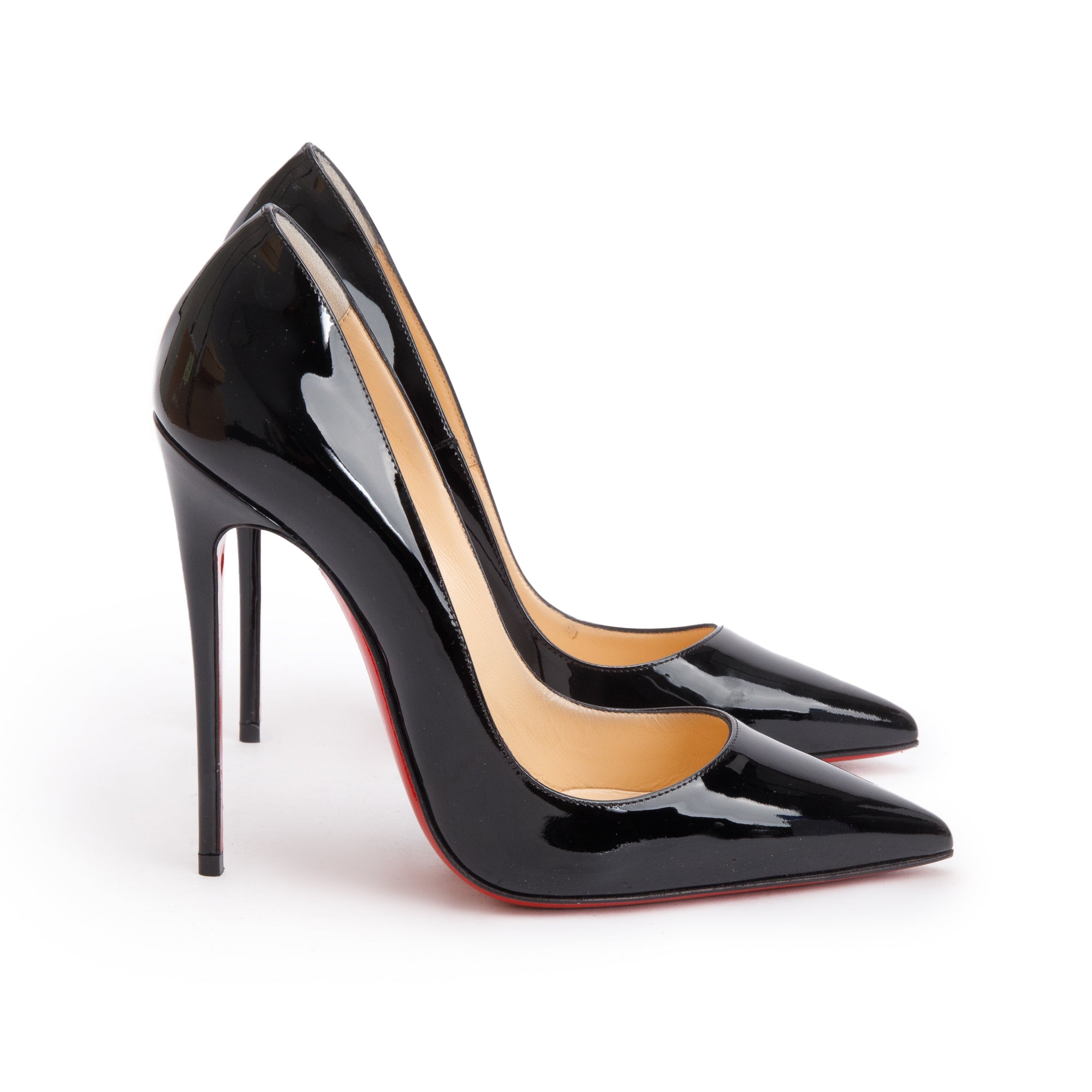 Christian Louboutin 2024 Black Patent Leather So Kate 120 Pumps, Size 38 w/ Box & Receipt