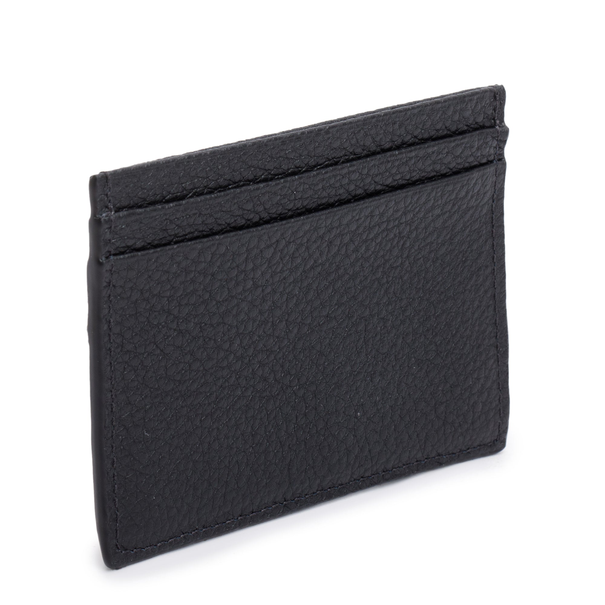 Christian Louboutin Black Calfskin Leather Loubi Kios Card Holder w/ Box