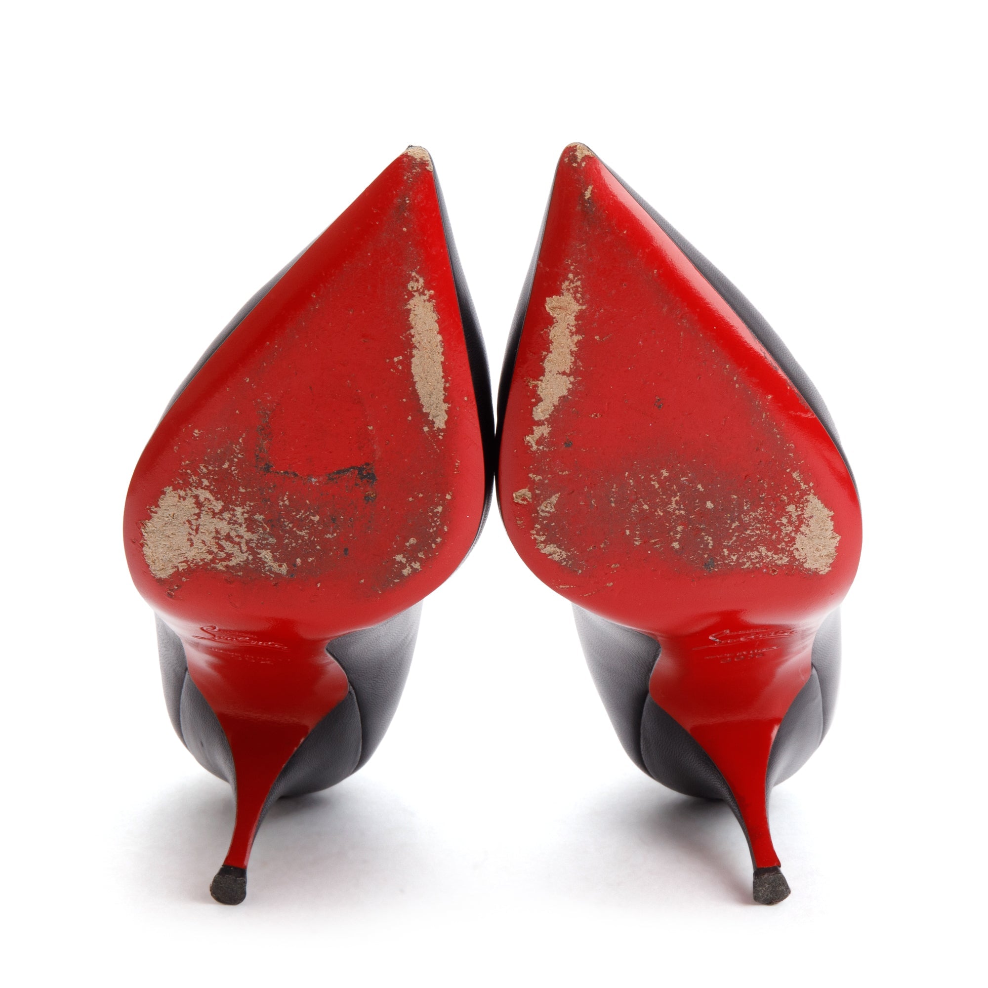 Christian Louboutin Black Leather Pigalle 100 Pumps, Size 36.5 w/ Box