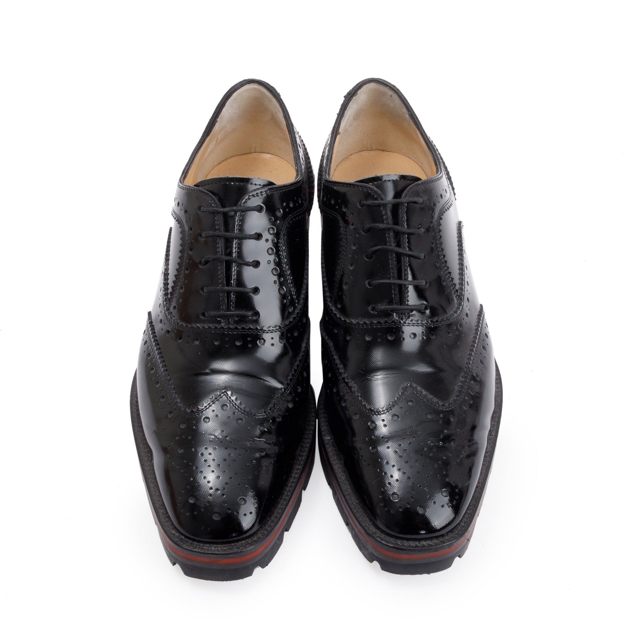 Christian Louboutin Black Patent Leather Baroque Charletta