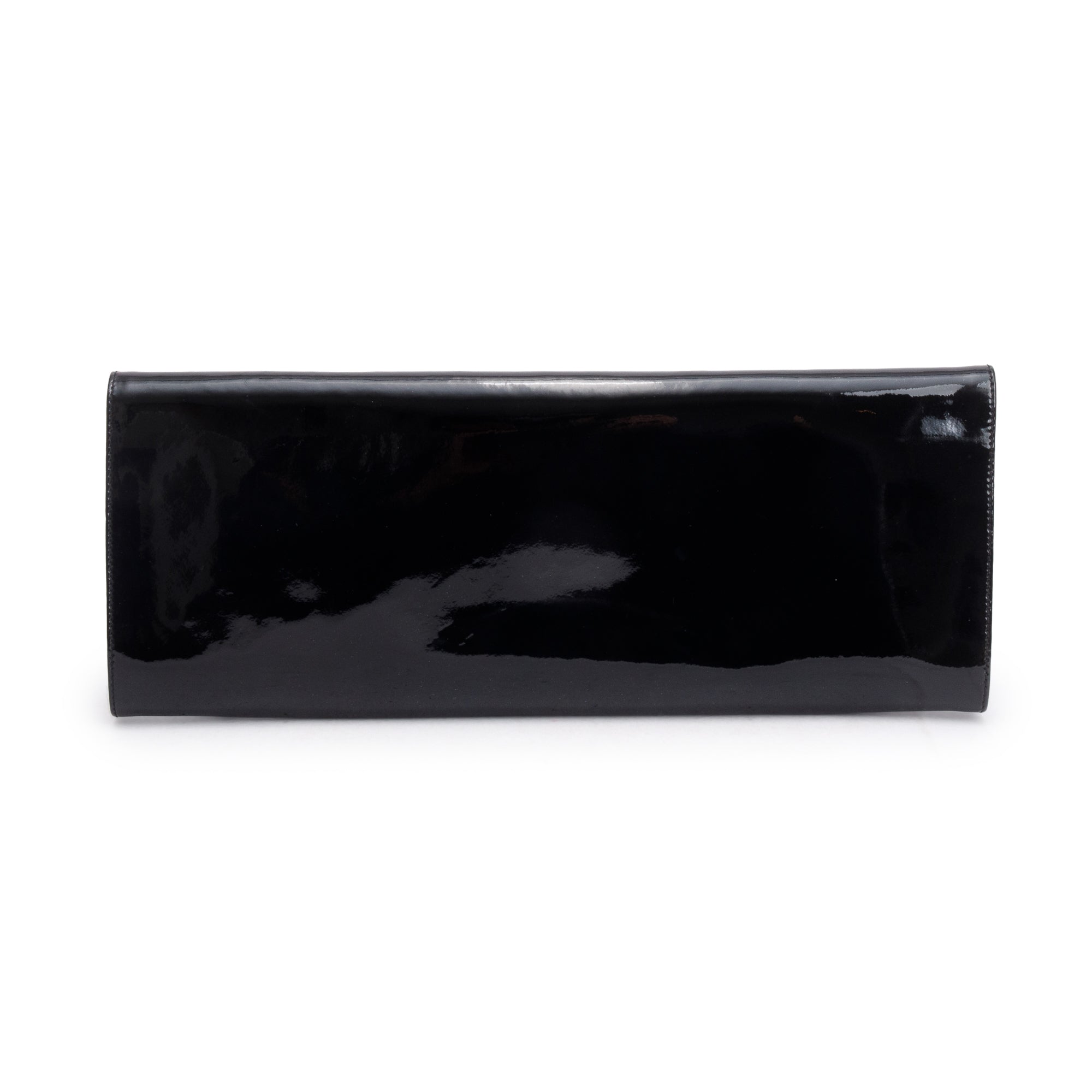 Christian Louboutin Black Patent Leather Pigalle Clutch