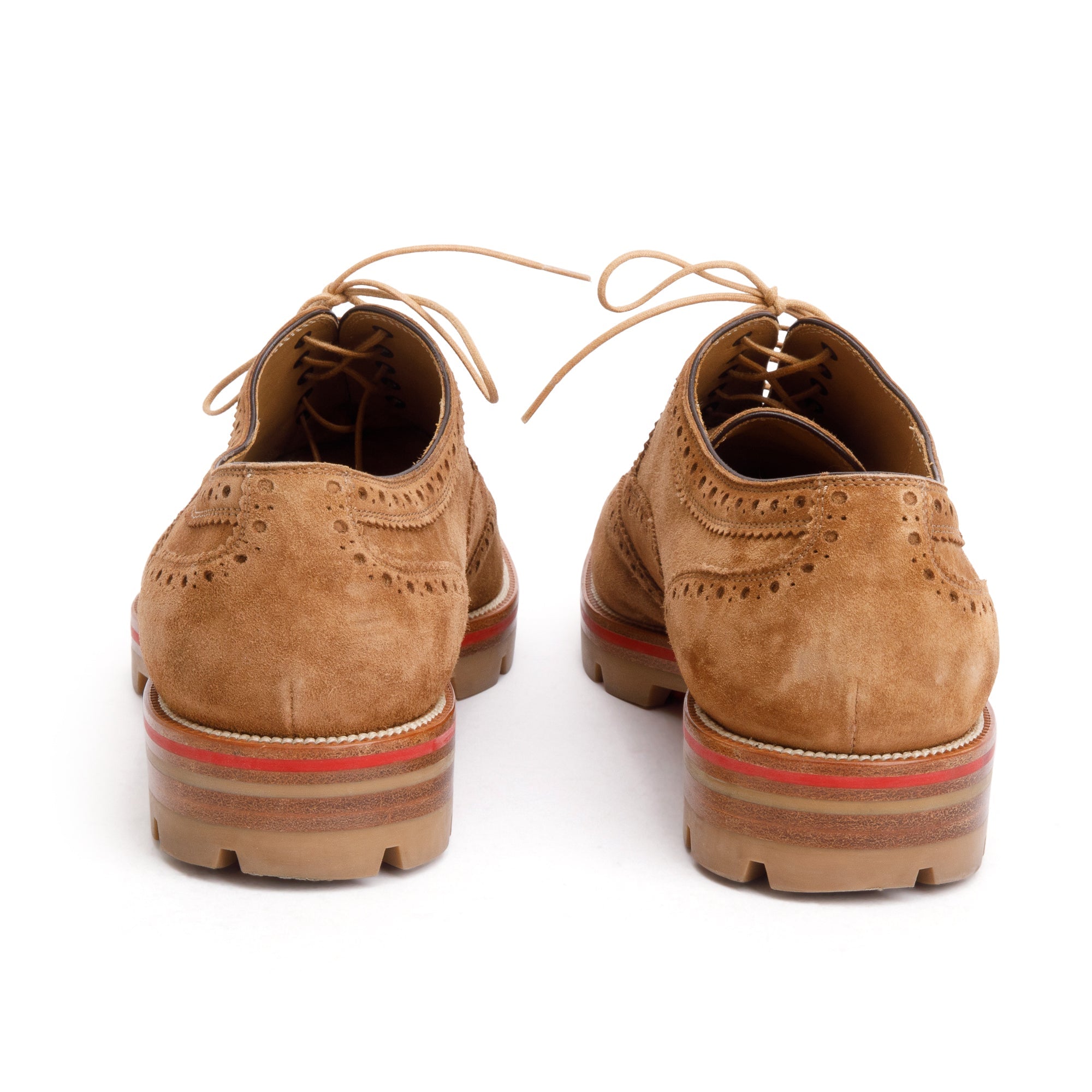 Christian Louboutin Brown Veau Velours Mens Charlie Me Oxfords, Size 41