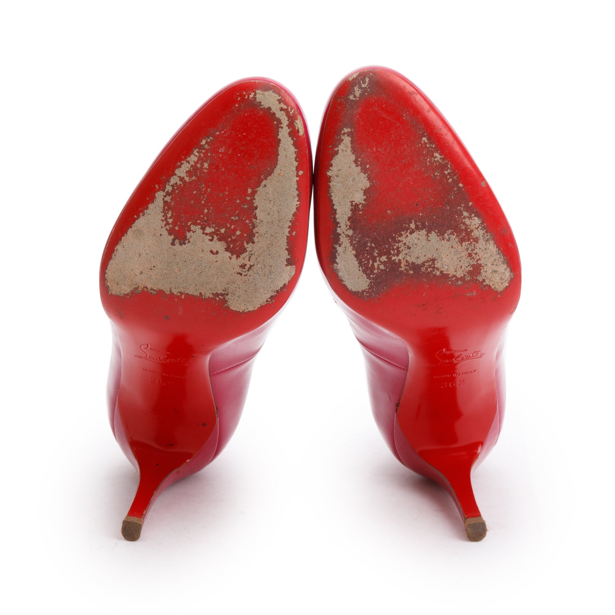 Christian Louboutin Pink Patent Leather New Simple 85 Pumps, Size 36.5 w/ Box