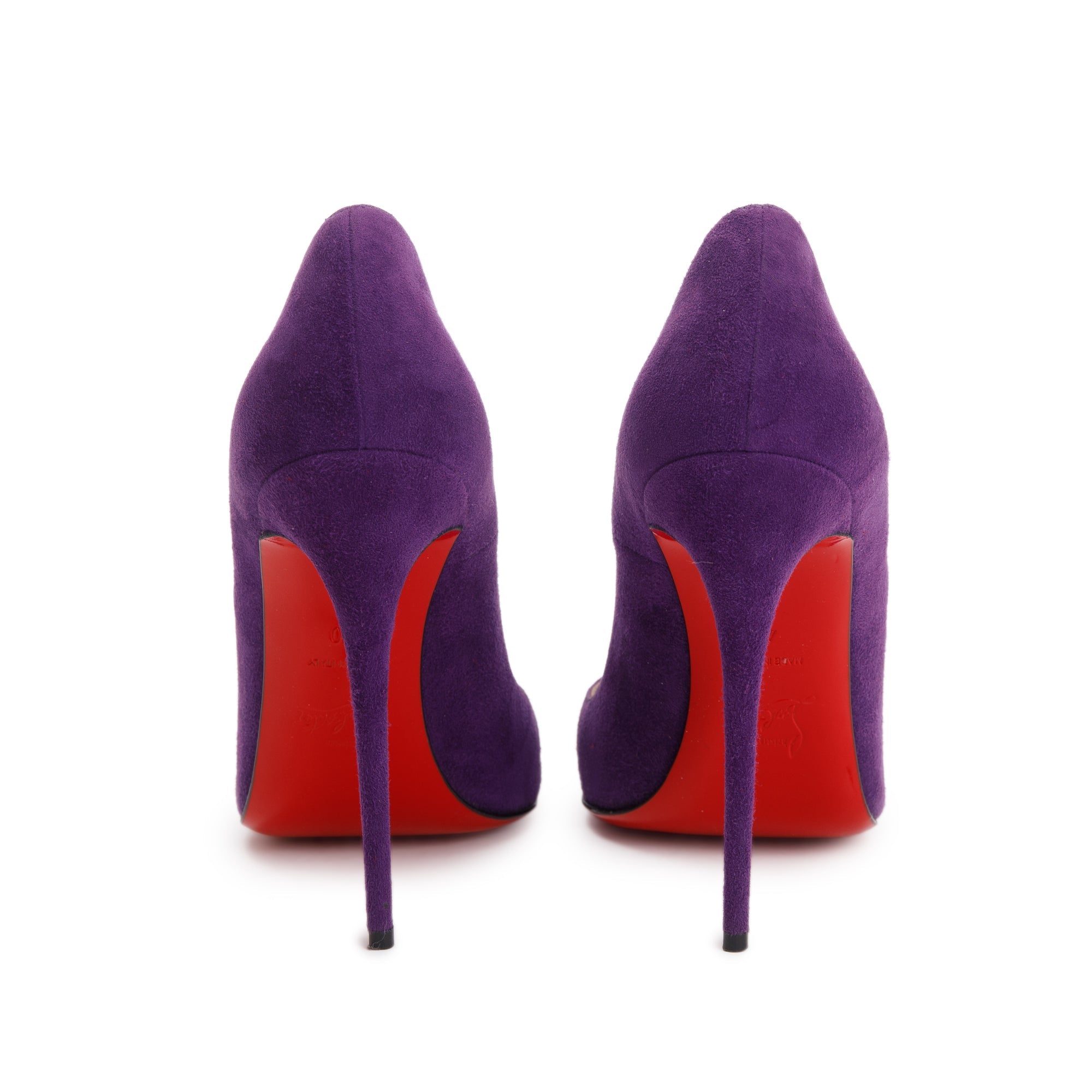 Christian Louboutin Purple Suede So Kate 120 Pumps, Size 40 w/ Box