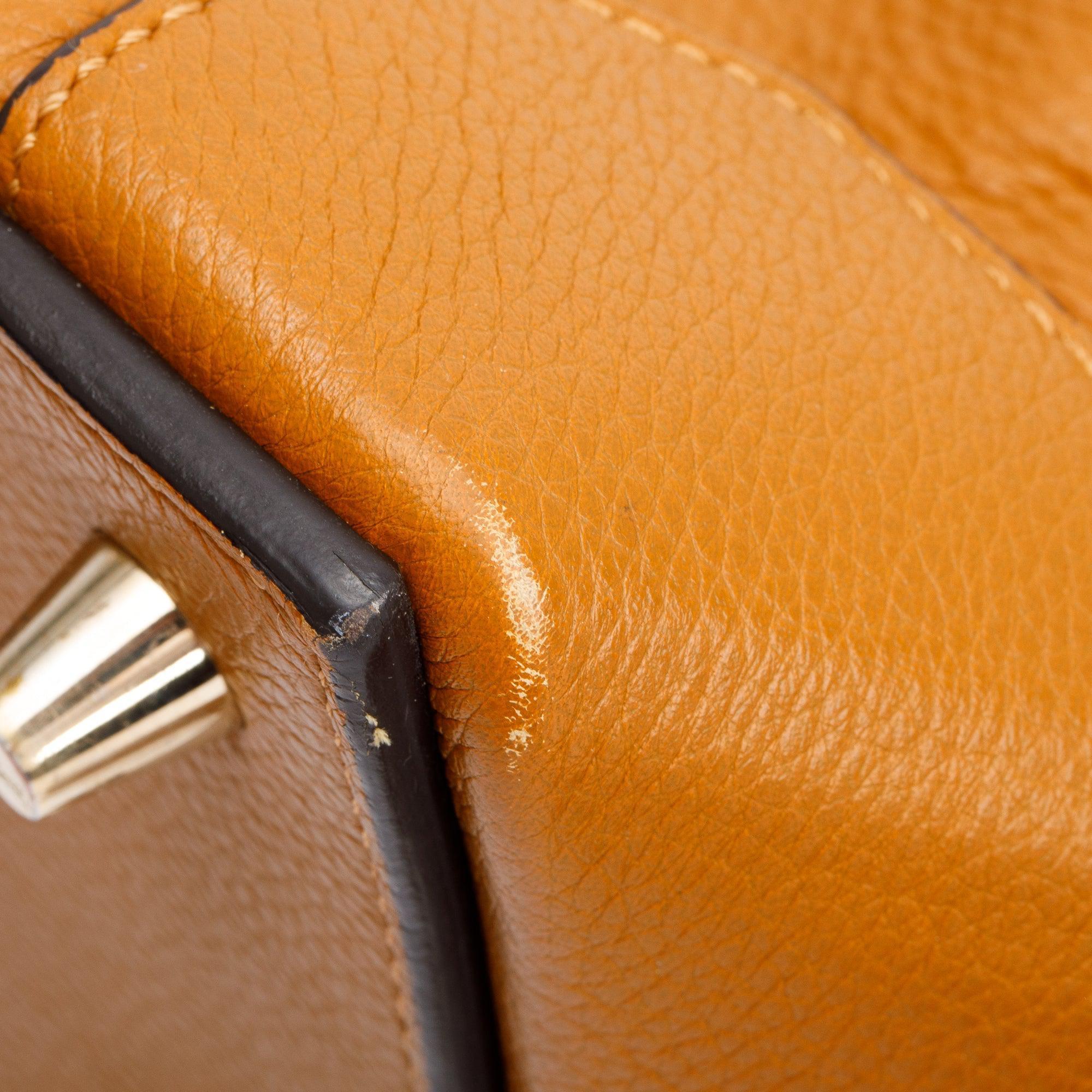 Christian Louboutin Tan Calf Leather Spike Tassel Hobo Bag