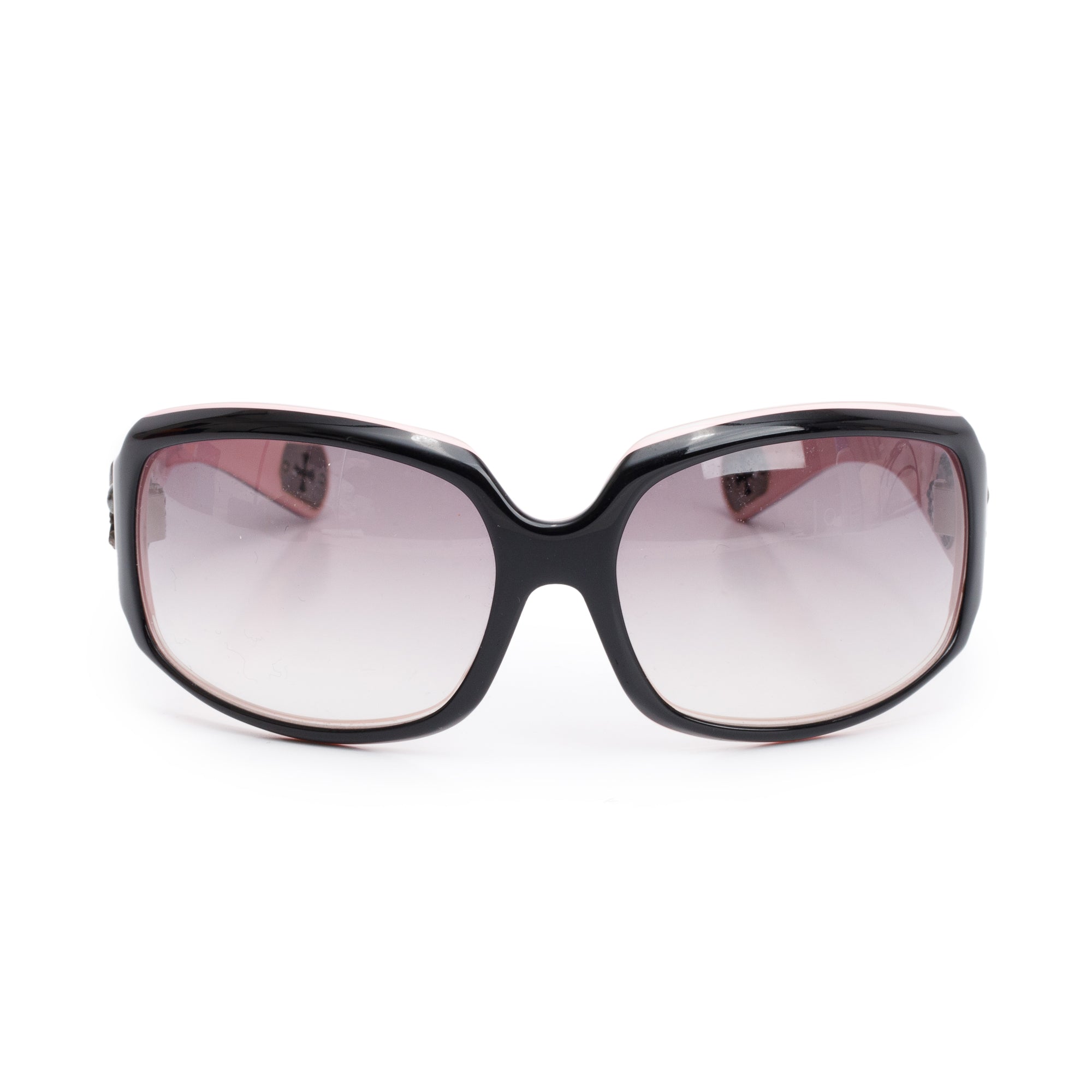 Chrome Hearts Black/Pink Acetate MAX Shield Sunglasses w/ Case