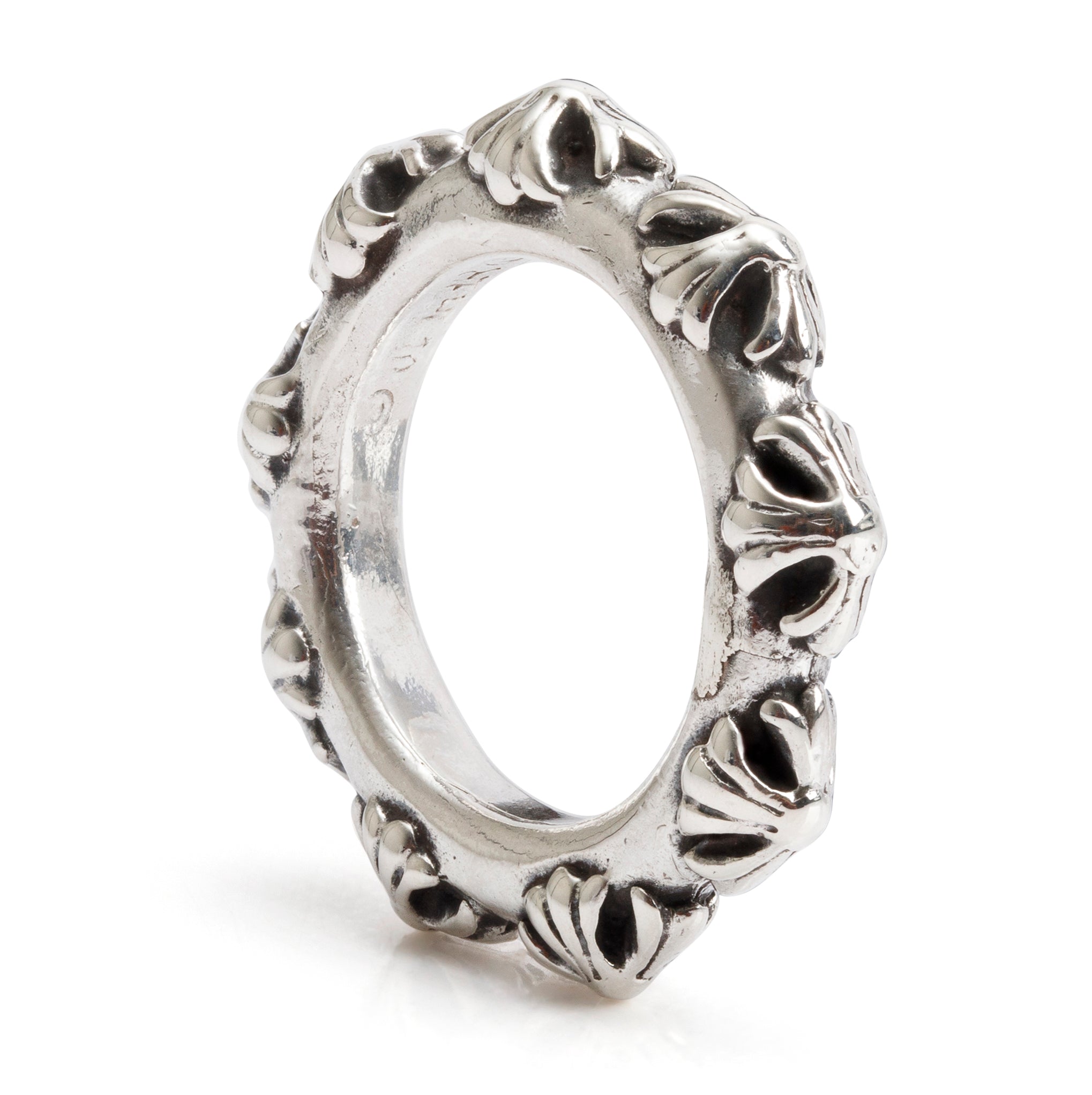 Chrome Hearts Sterling Silver Maltese Cross Band Ring, Size 7