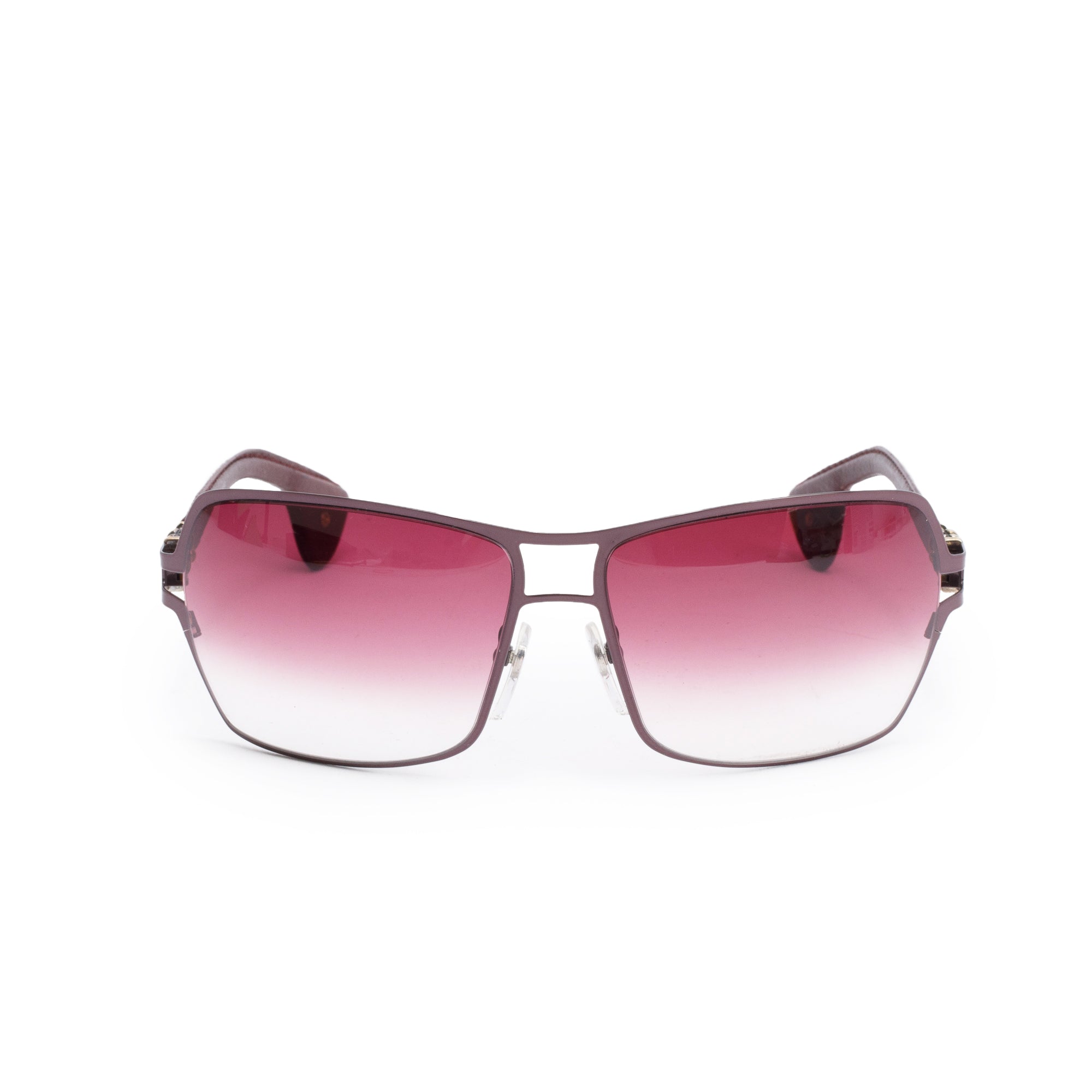 Chrome Hearts Tang II Square Aviator Sunglasses w/ Cases