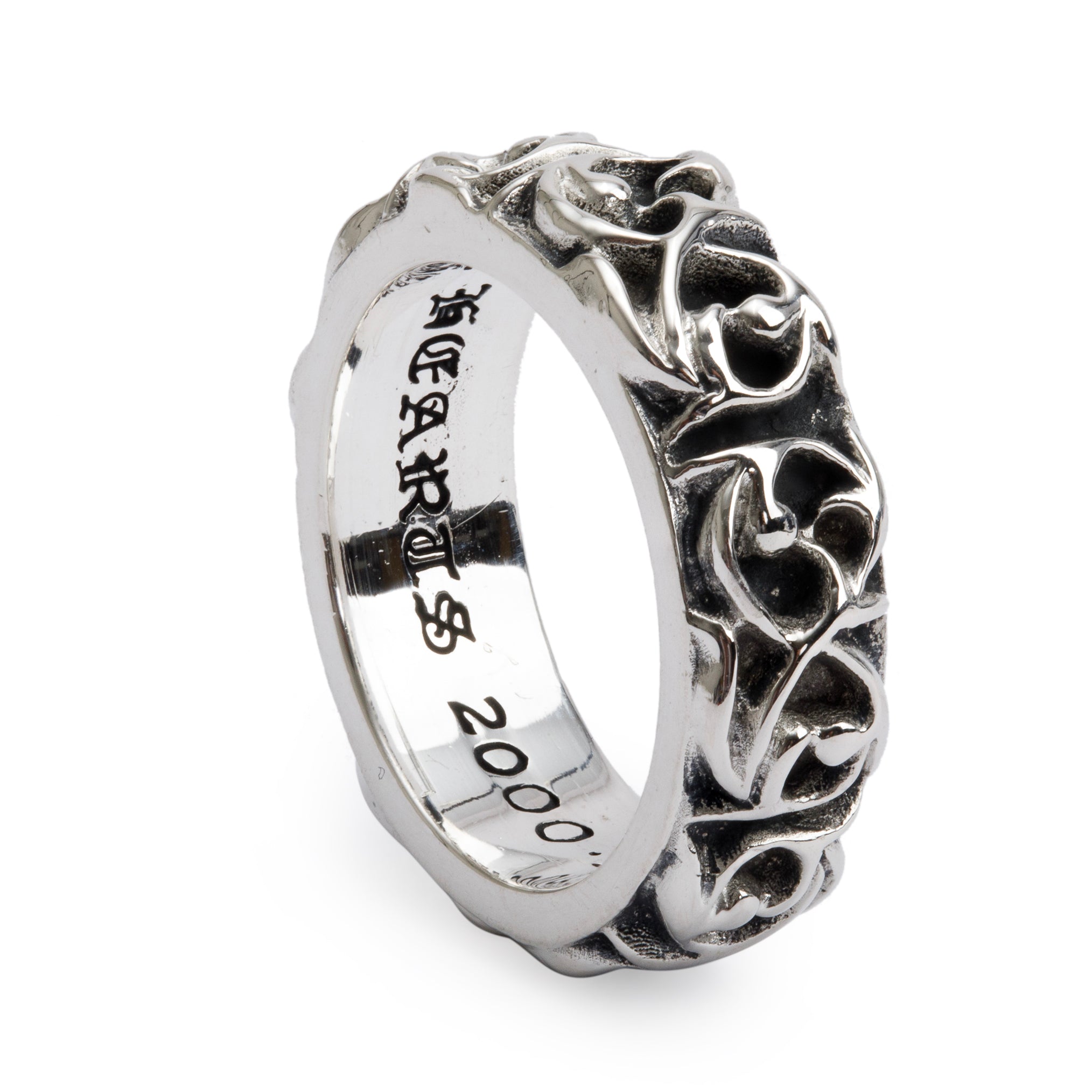Chrome Hearts Vintage Sterling Silver Eternity Vine Ring, Size 6.5