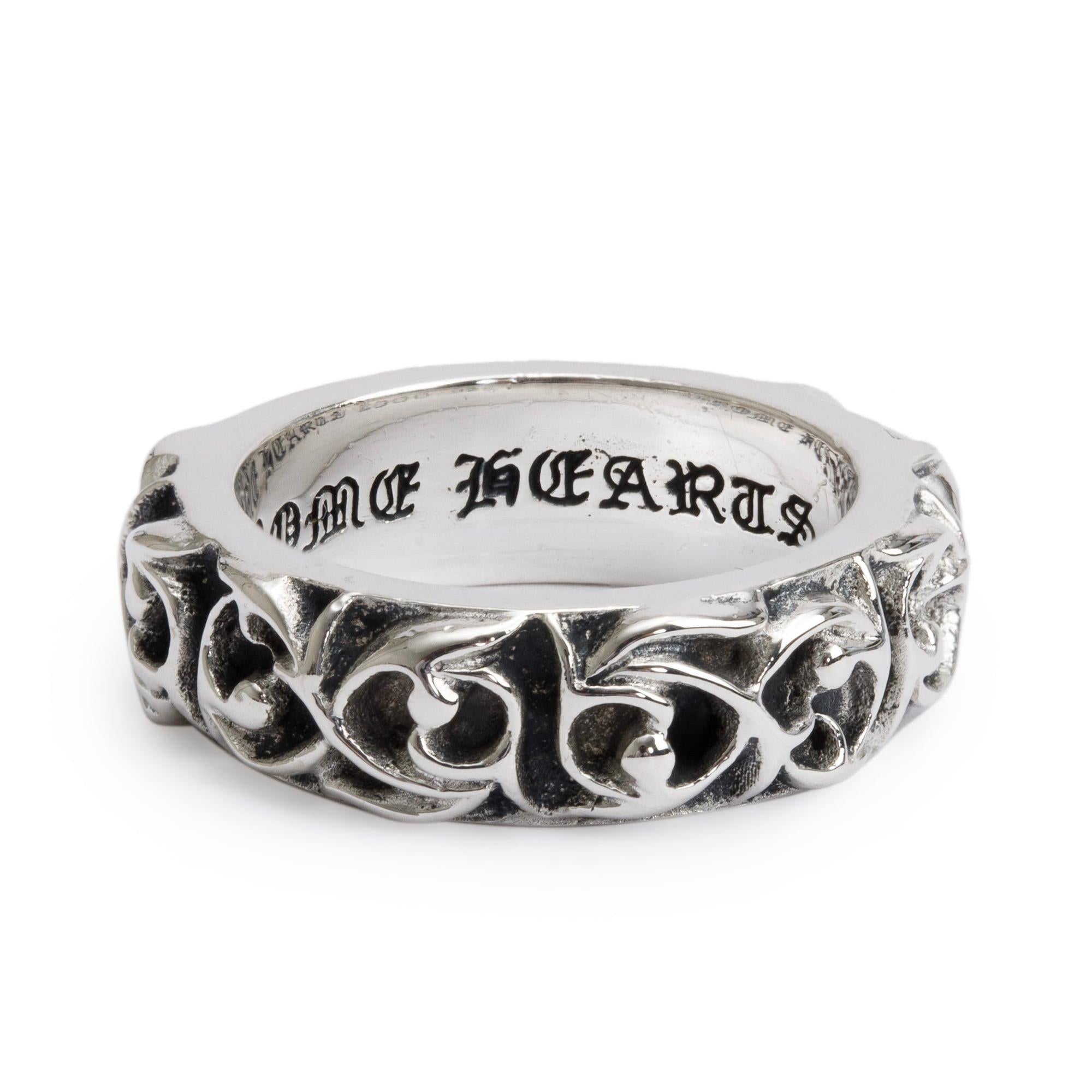 Chrome Hearts Vintage Sterling Silver Eternity Vine Ring, Size 6.5