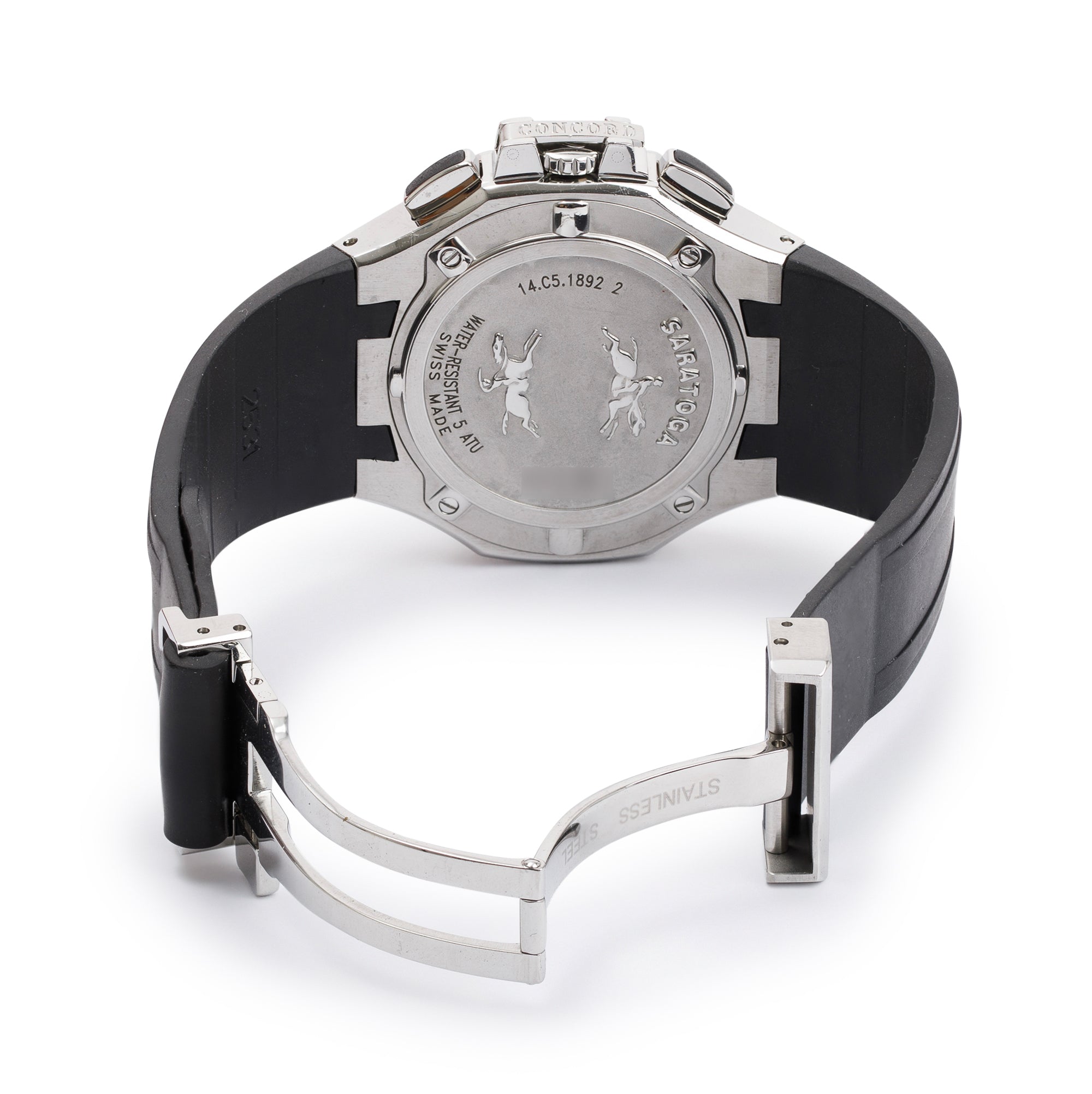 Concord Stainless Steel Saratoga 40 MM Chronograph Watch