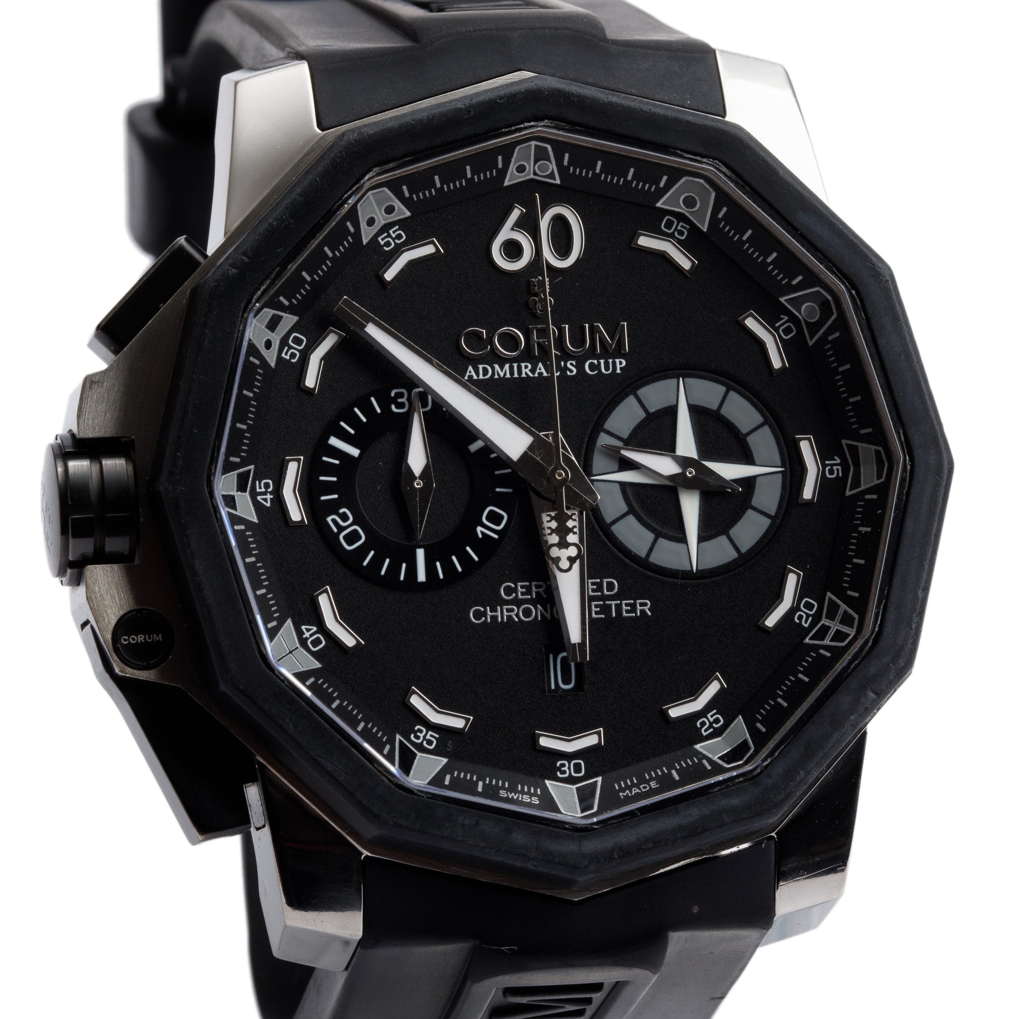 Corum Limited Edition Titanium Admiral's Cup Seafender 50 MM LHS Chronograph Automatic w/ Box & Papers