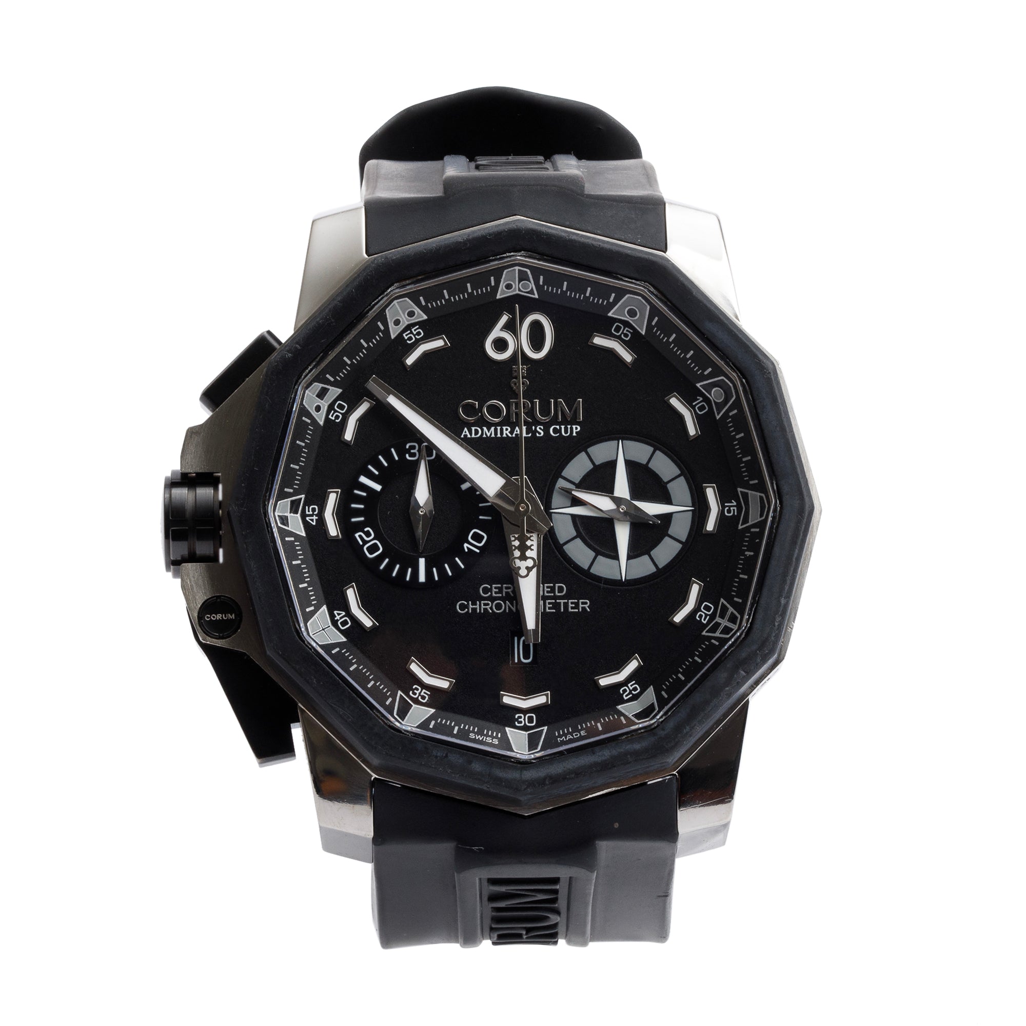 Corum Limited Edition Titanium Admiral's Cup Seafender 50 MM LHS Chronograph Automatic w/ Box & Papers