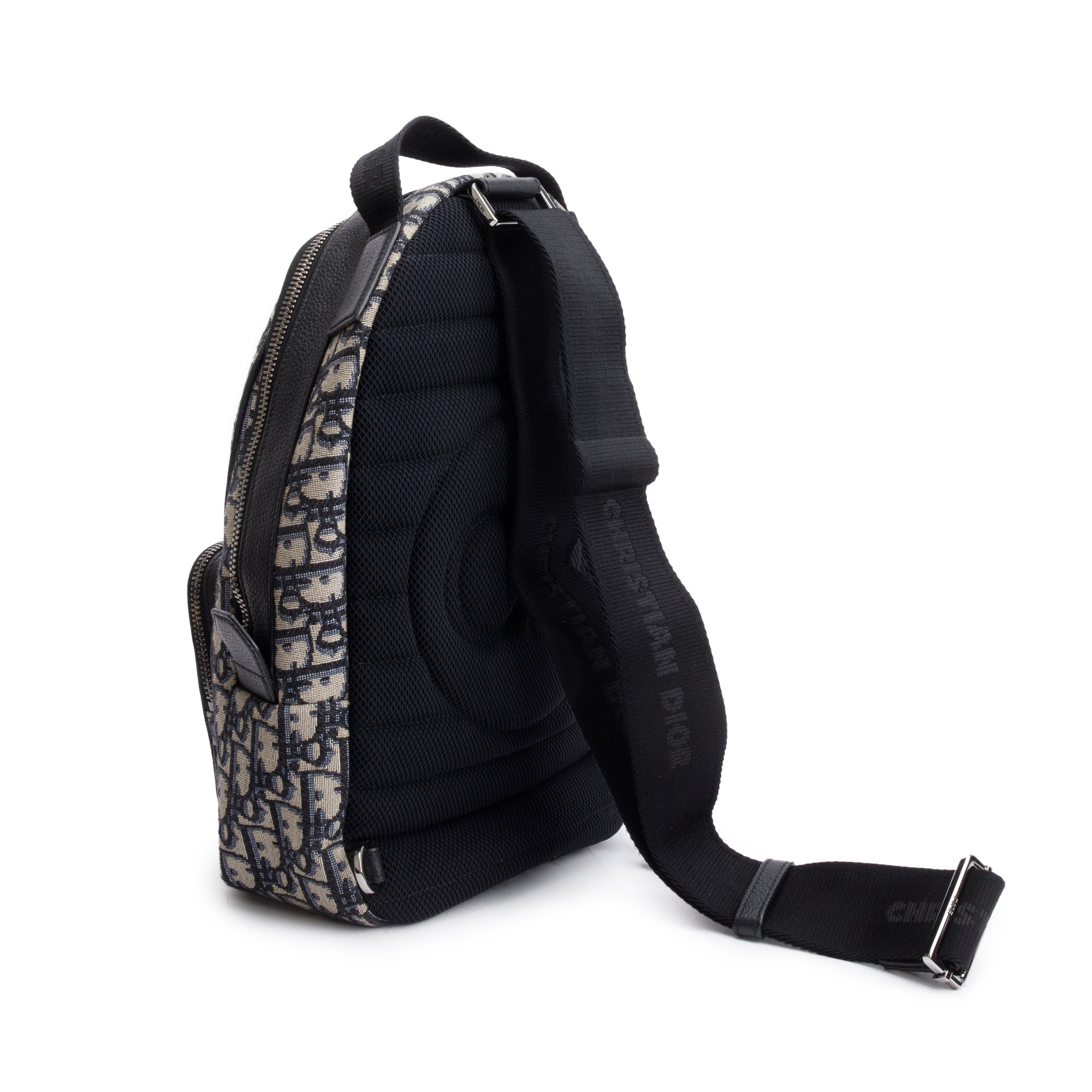 Cristian Dior Oblique Jacquard Mini Rider Sling Bag