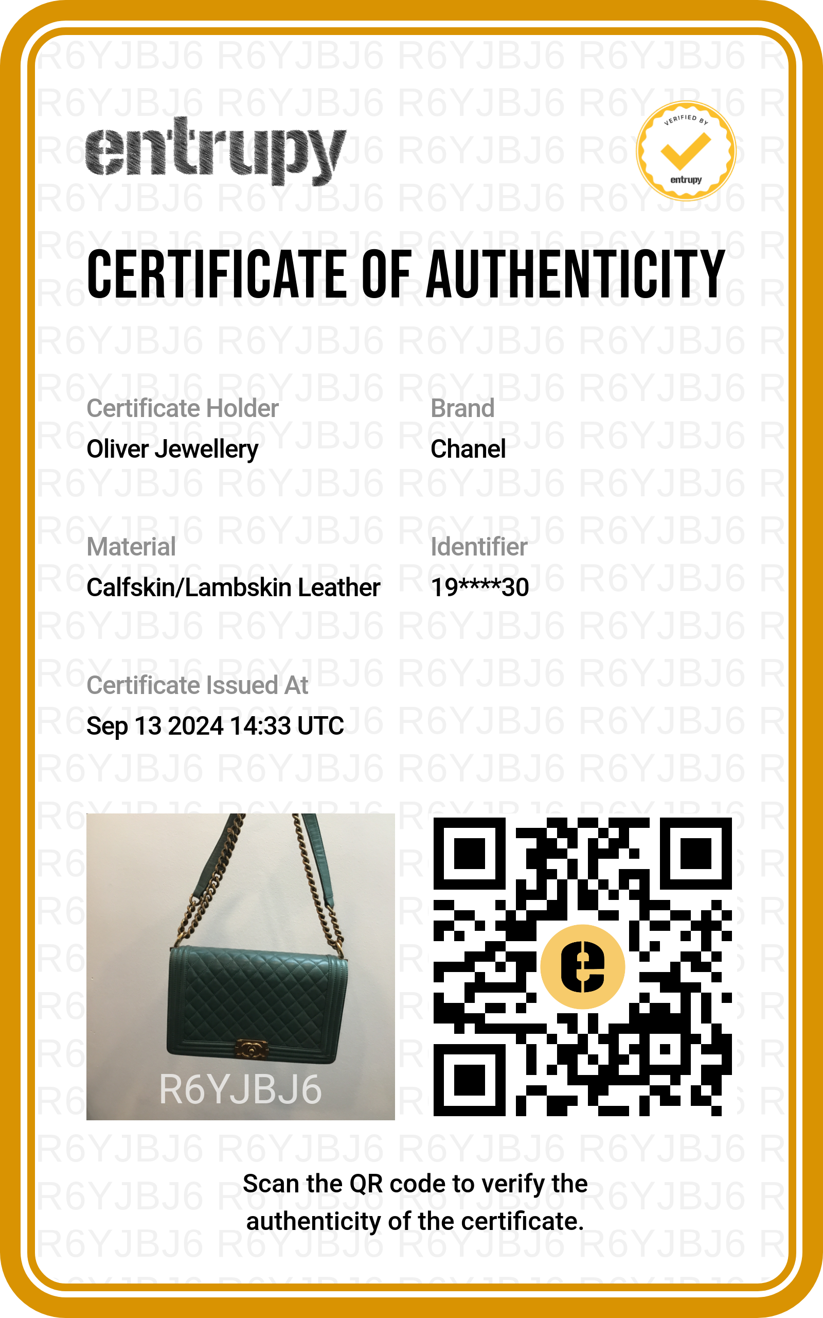 Chanel Green Quilted Lambskin Leather Large Boy Bag