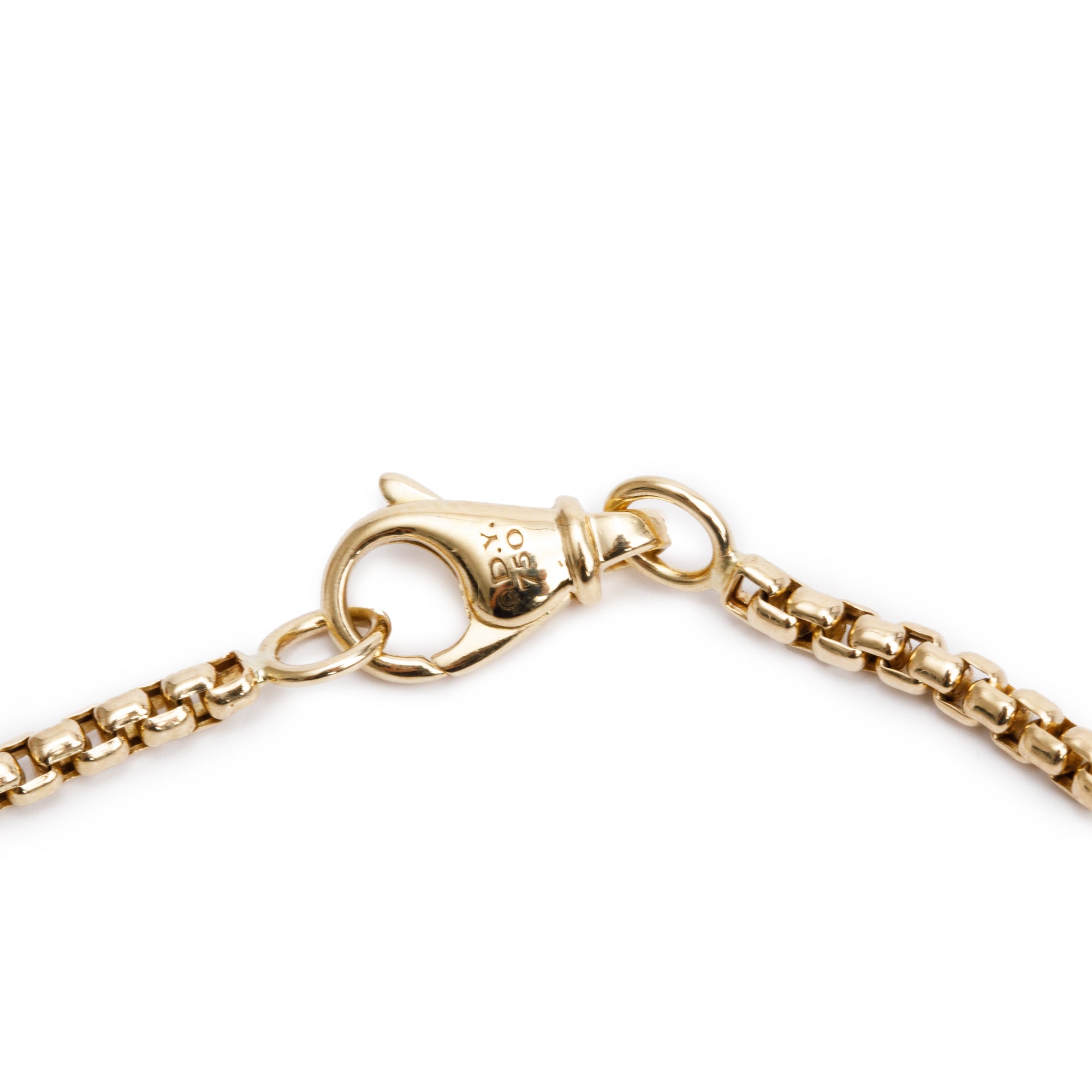 David Yurman 18k Yellow Gold MM Box Chain Necklace, 20