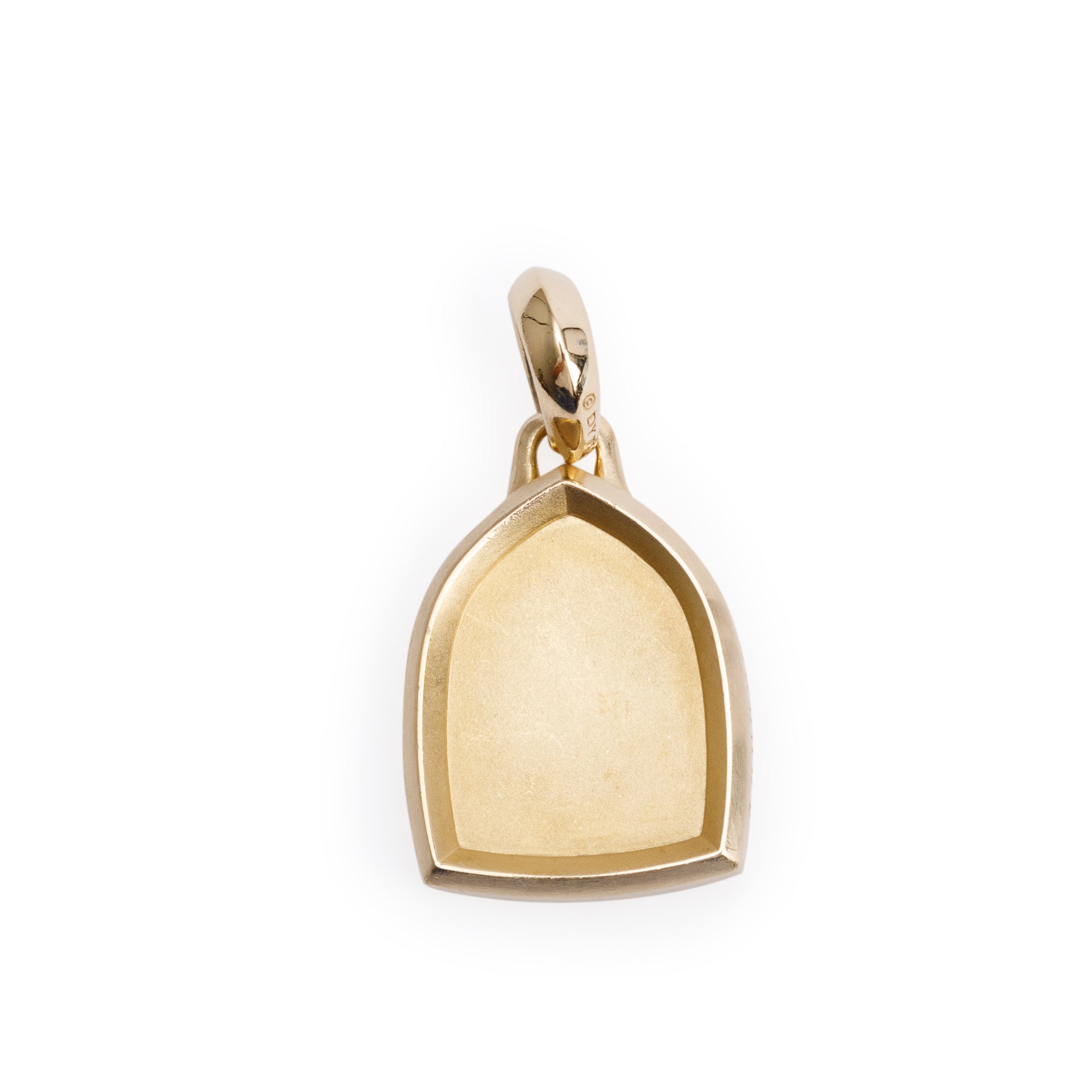 David Yurman 18k Yellow Gold Pave Diamond St. Anthony Amulet