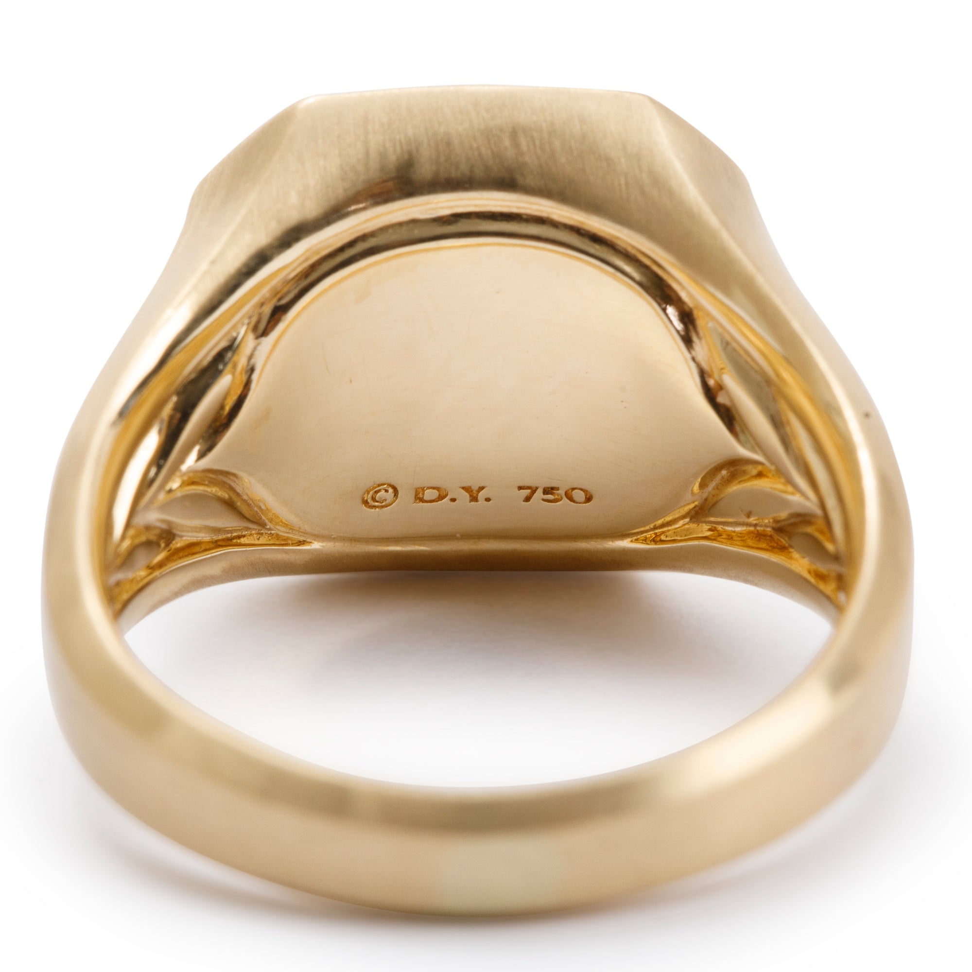 David Yurman 18k Yellow Gold Petrvs Horse Small 13 MM Pinky Ring, Size 5