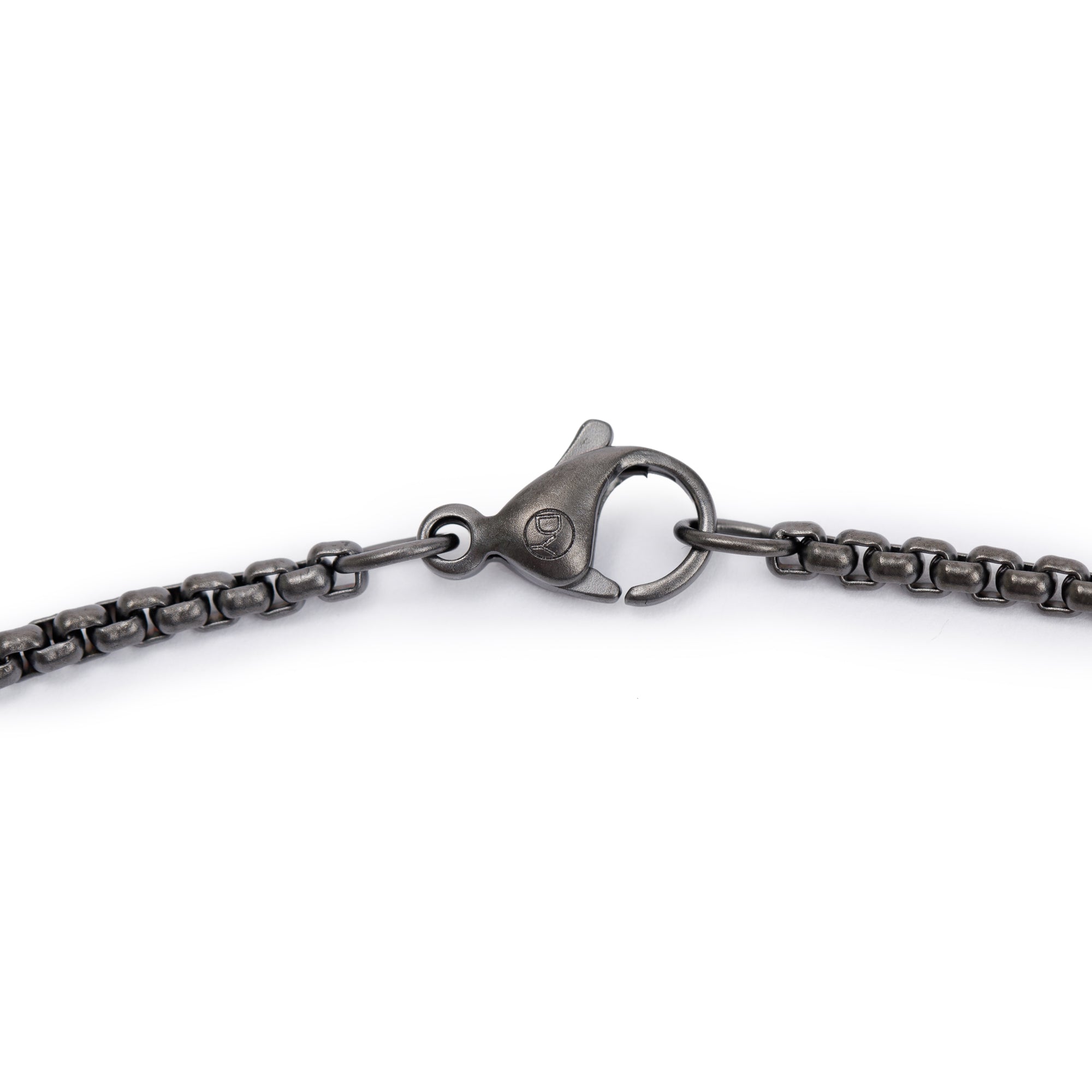 David Yurman Black Titanium Black Diamond Streamline Tag Pendant Necklace
