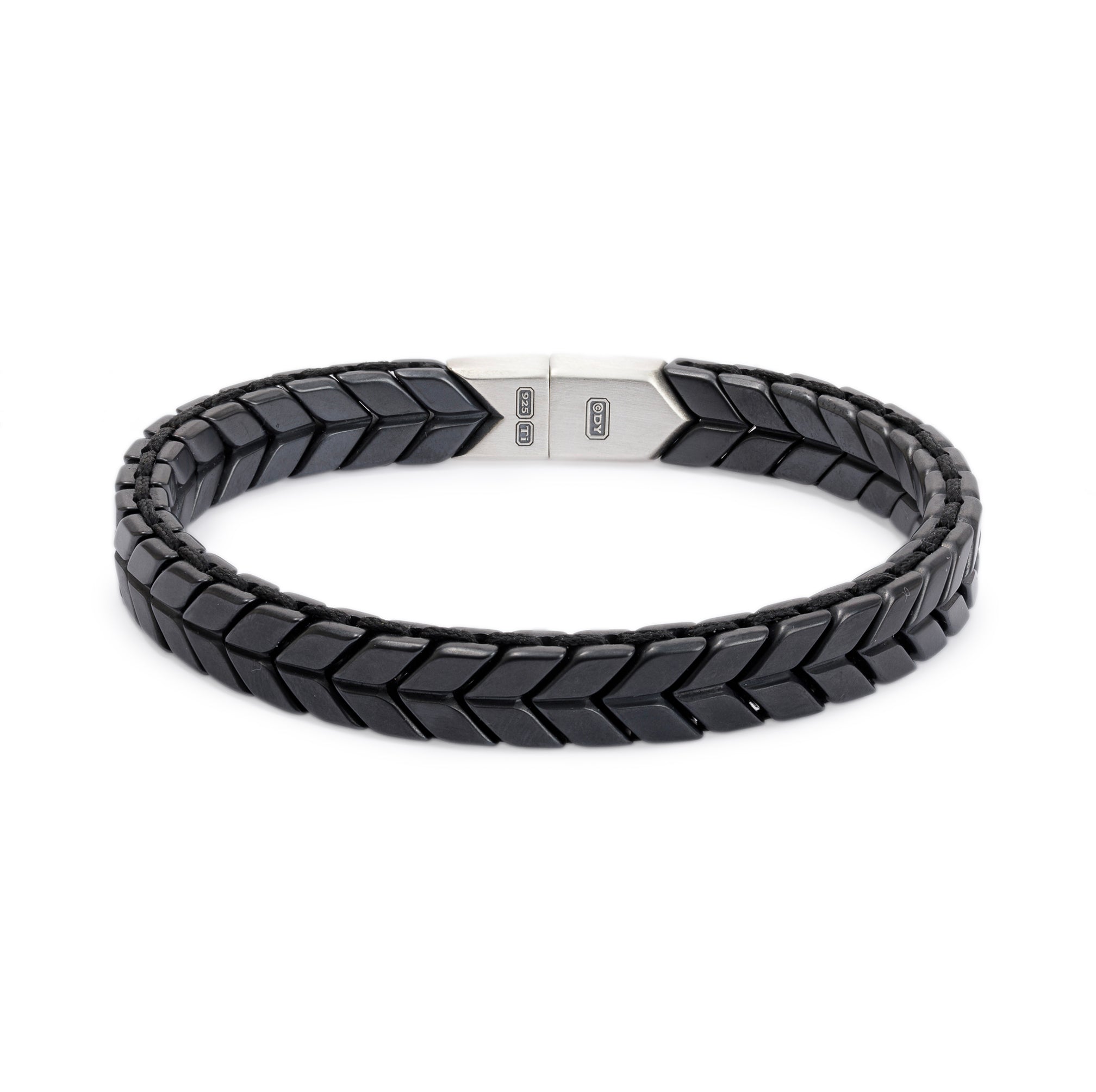 David Yurman Black Titanium Woven Cable Bracelet