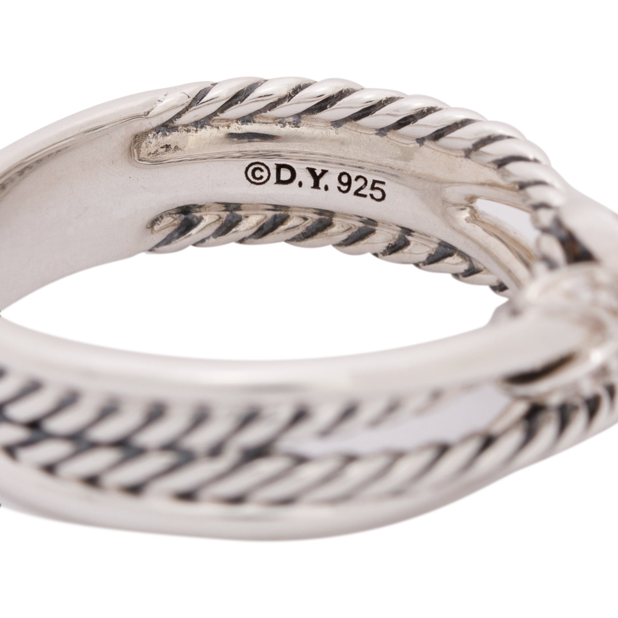 David Yurman Diamond 'X' Crossover Ring