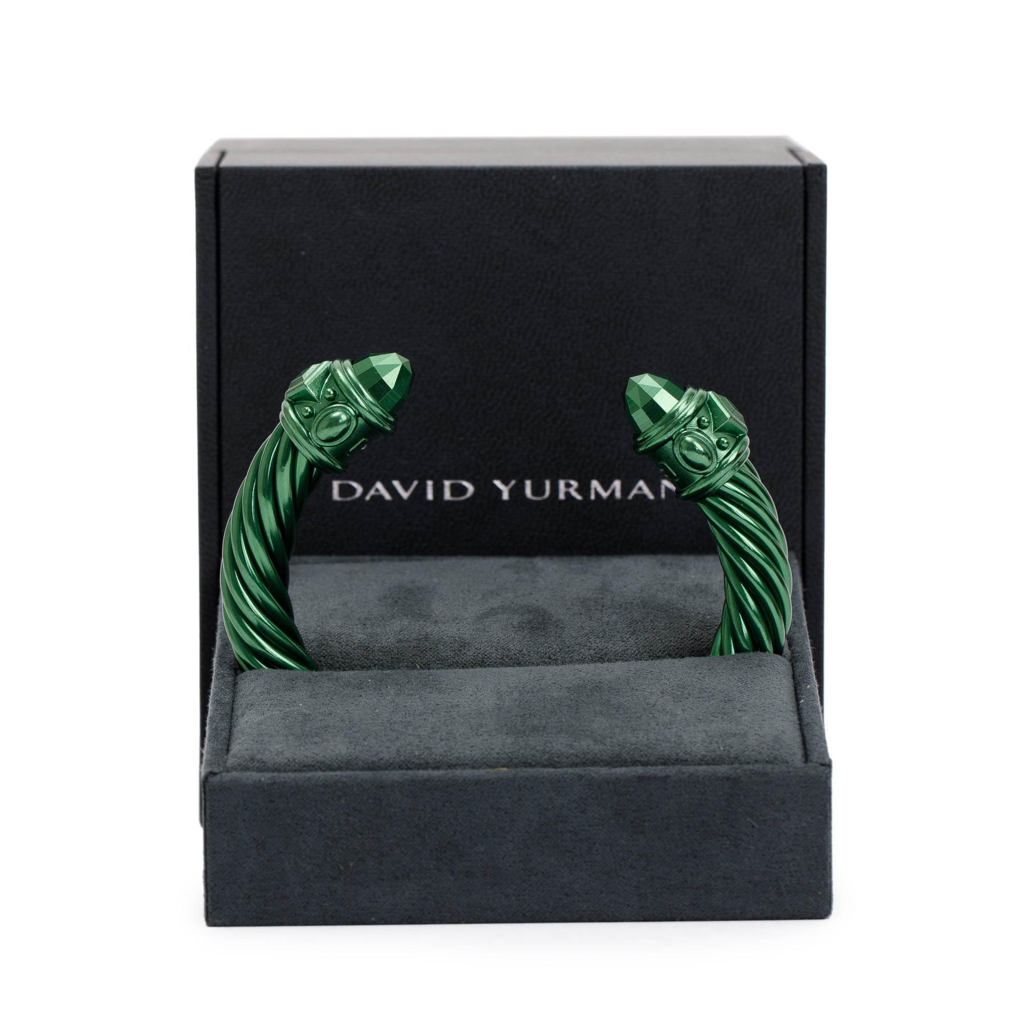David Yurman Green Aluminum 10MM Renaissance Bracelet w/ Box