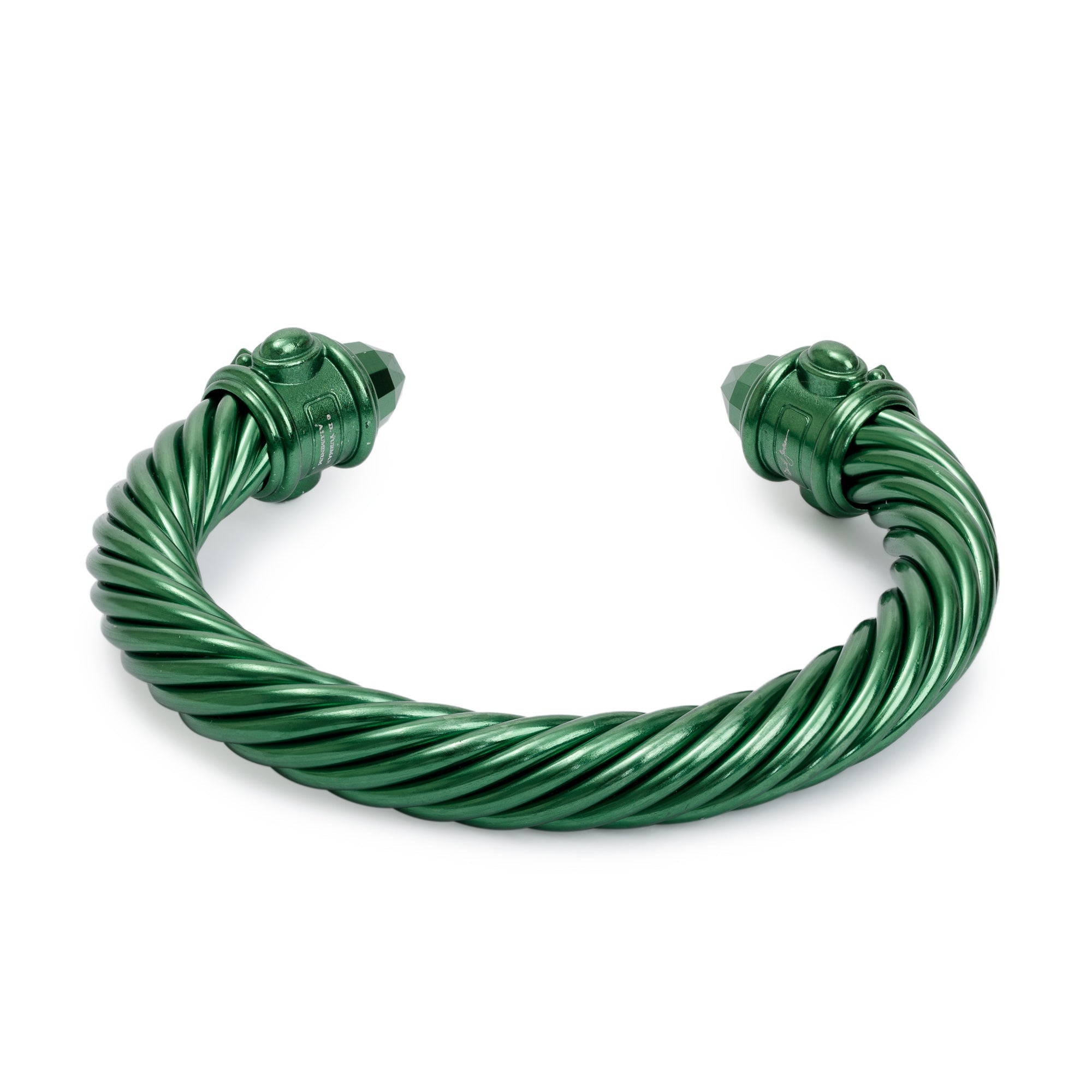 David Yurman Green Aluminum 10MM Renaissance Bracelet w/ Box