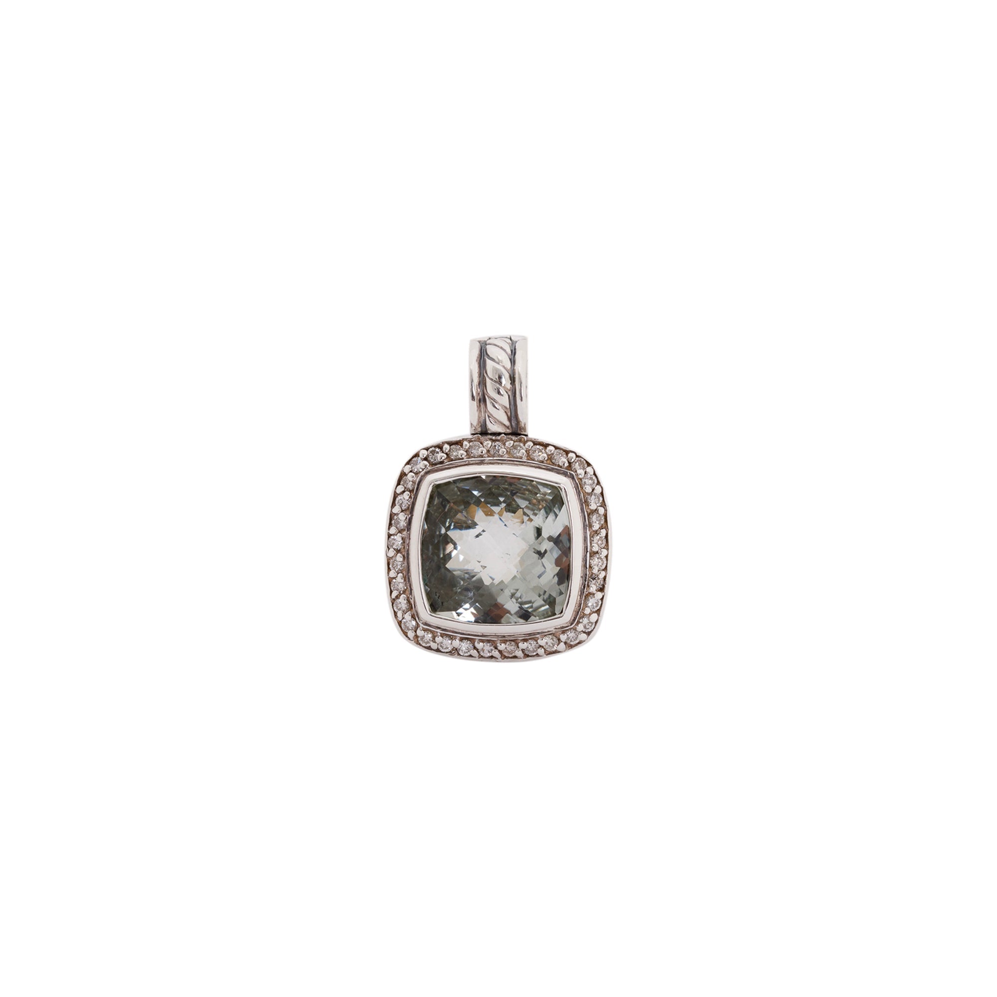 David Yurman Prasiolite & Diamond Albion Pendant