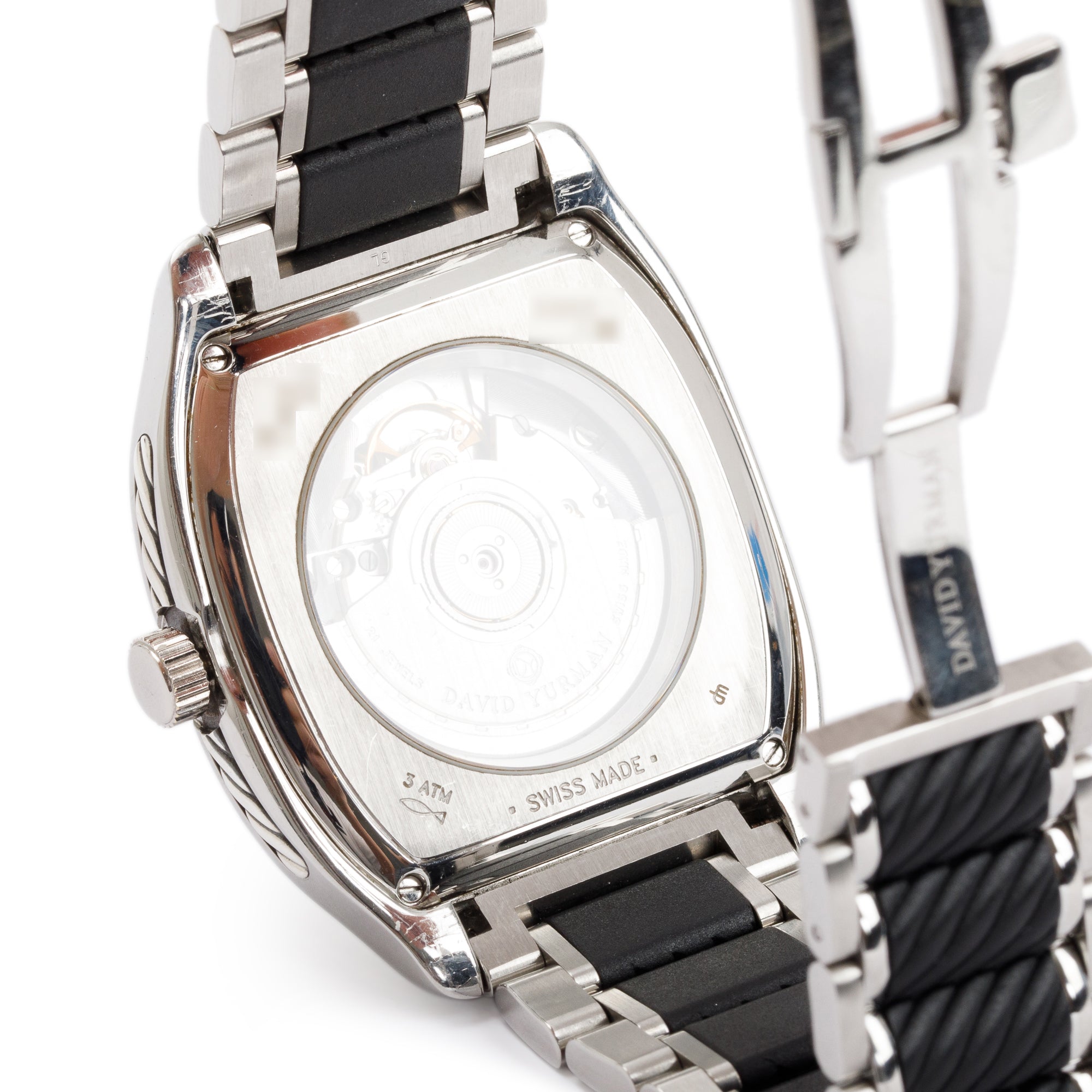 David Yurman Stainless Steel T306-DST Thoroughbred Dual Time 42 MM Automatic Watch