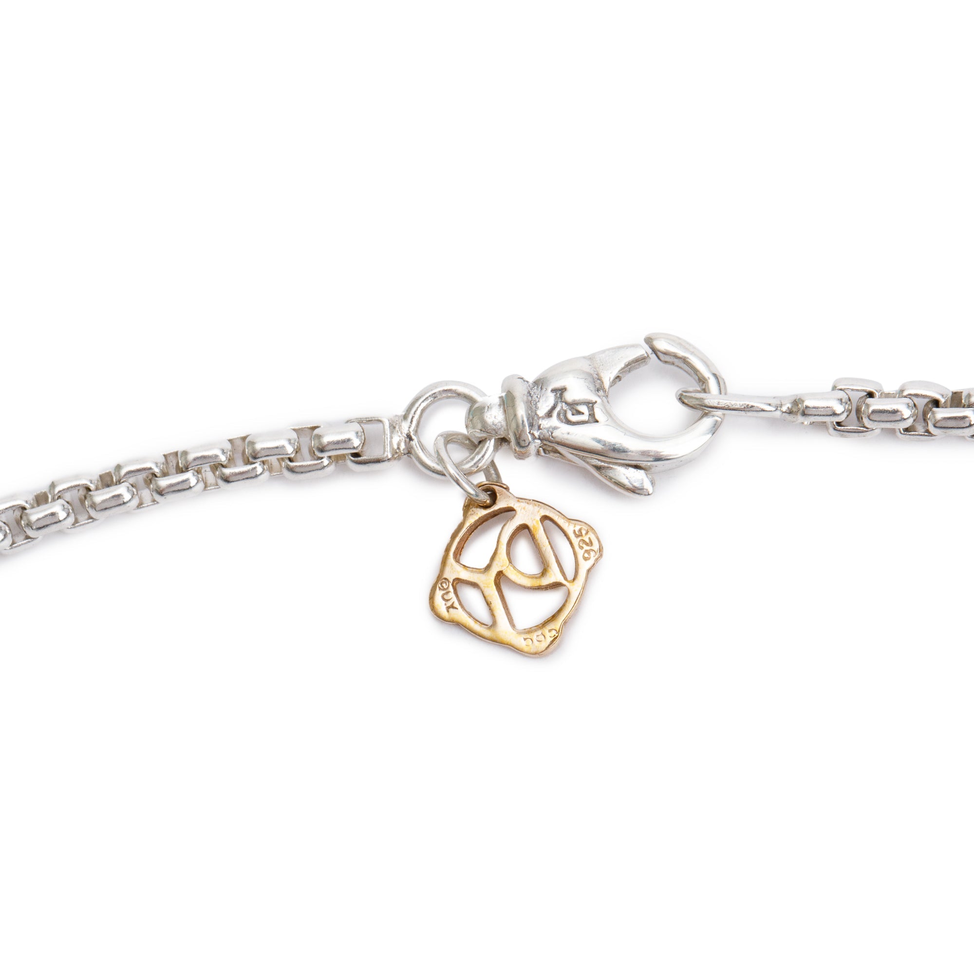 David Yurman Sterling Silver 14k Yellow Gold MM Box Chain