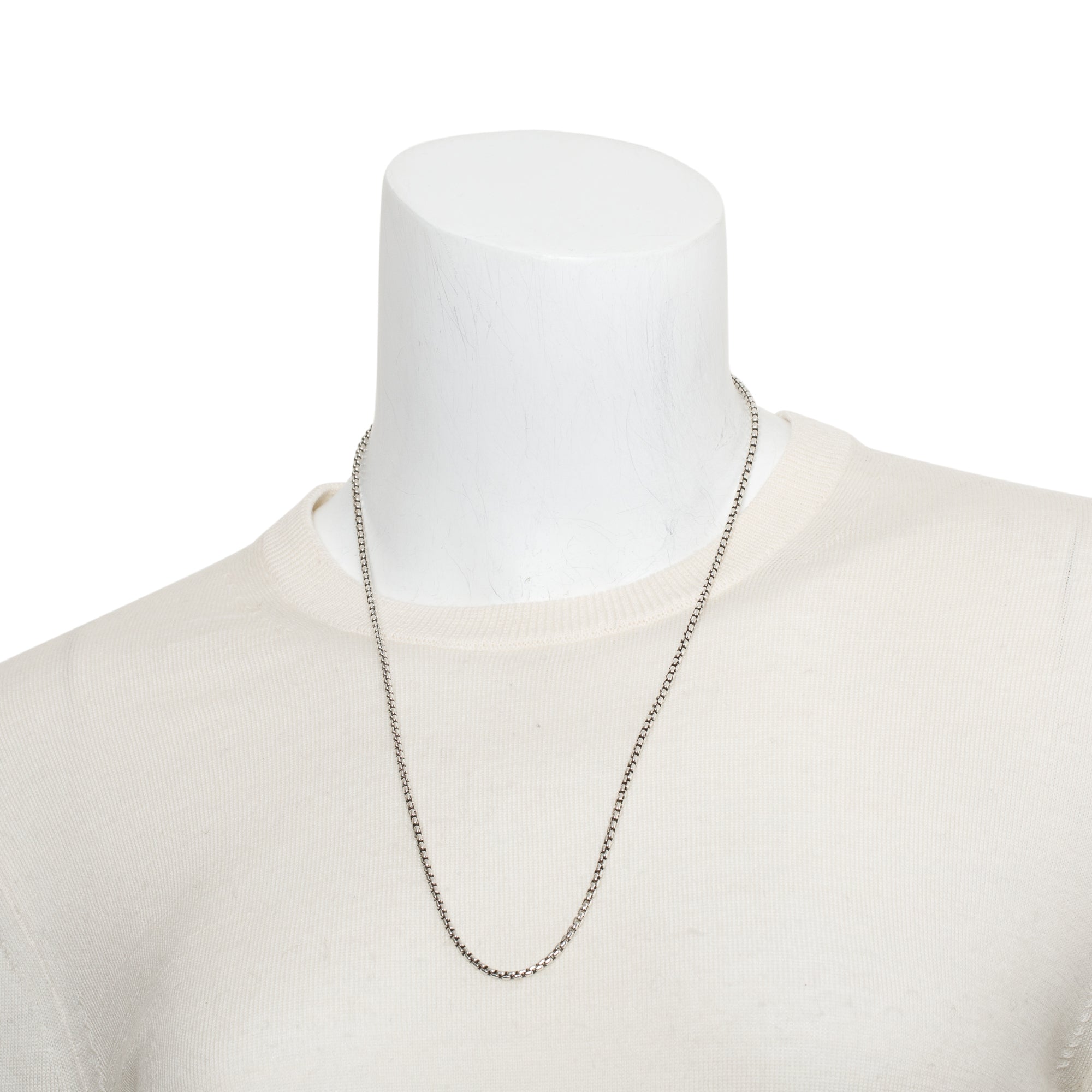 David Yurman Sterling Silver 2.7 MM Box Chain Necklace, 24"