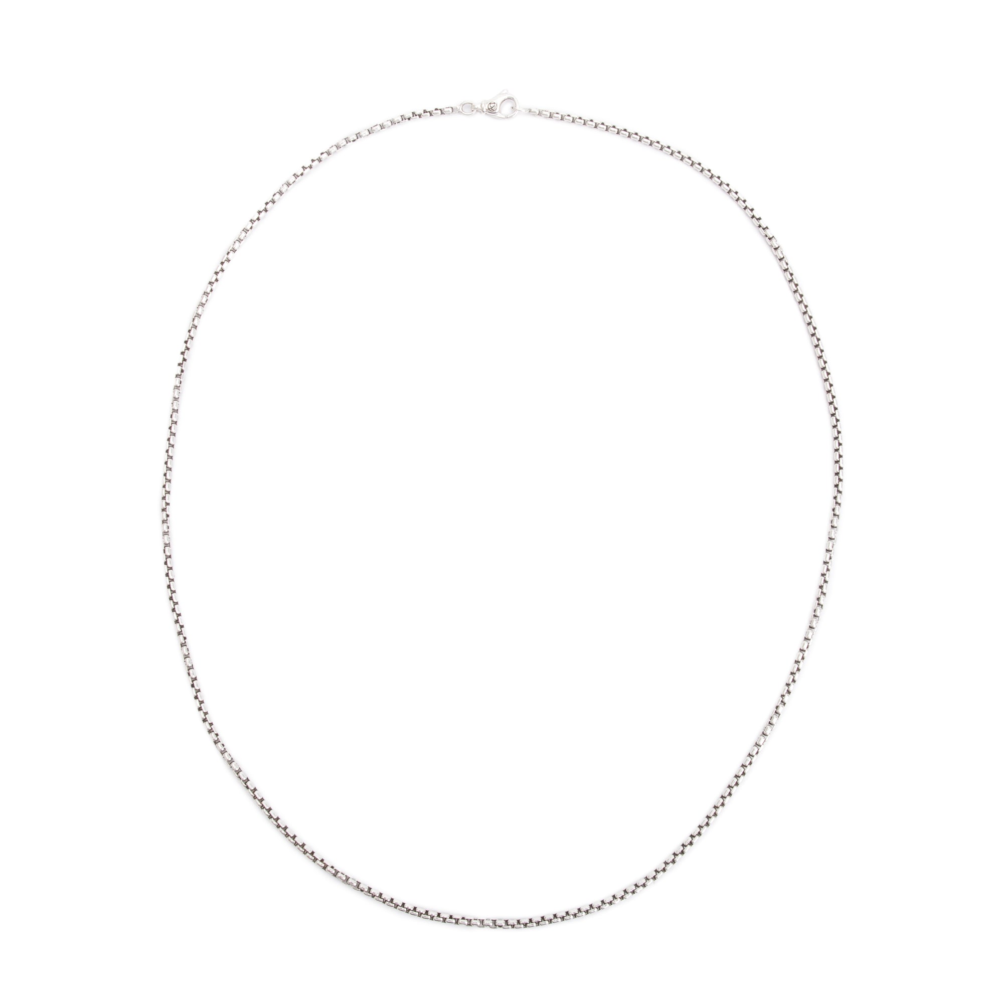 David Yurman Sterling Silver 2.7 MM Box Chain Necklace, 24"