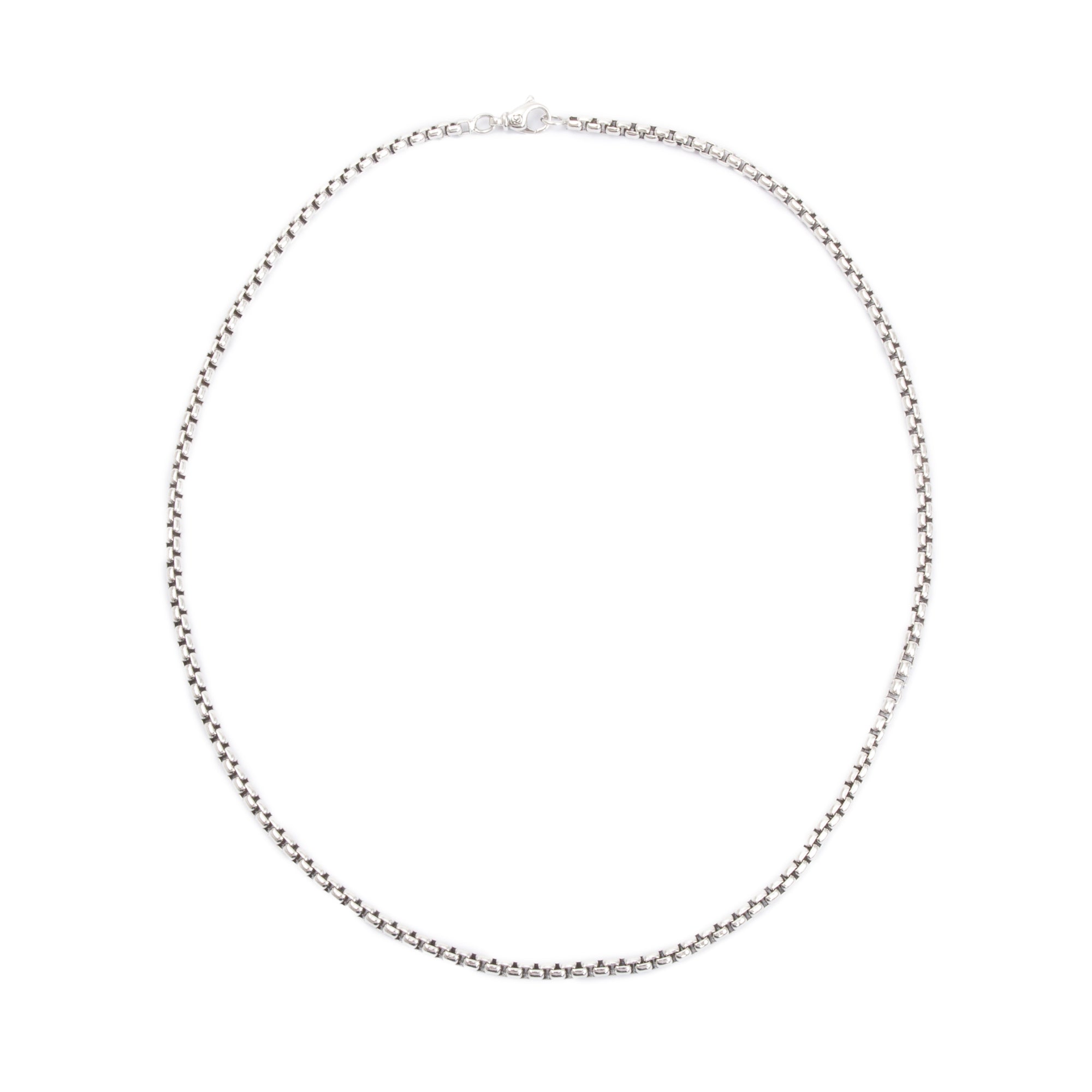 David Yurman Sterling Silver 3.6 MM Box Chain Necklace